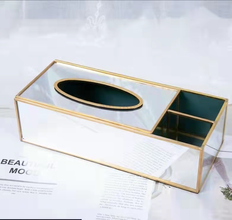 纸巾盒欧式客厅抽纸家用简约可爱茶几手纸抽收纳家居创意餐巾桌面明军工艺043