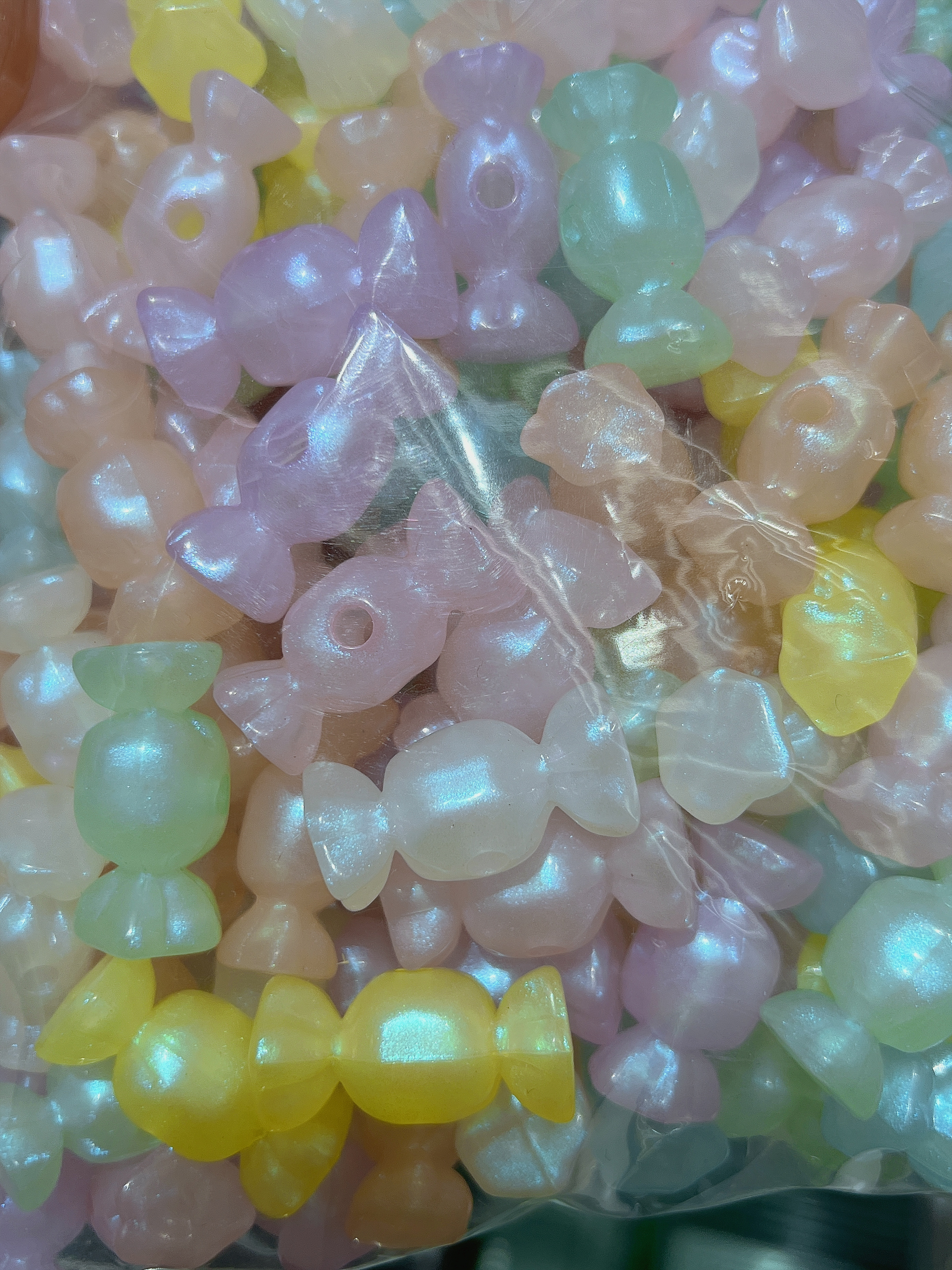 Candy acrylic mermaid luminous bead diy accessories live-streaming bestsellers details Picture