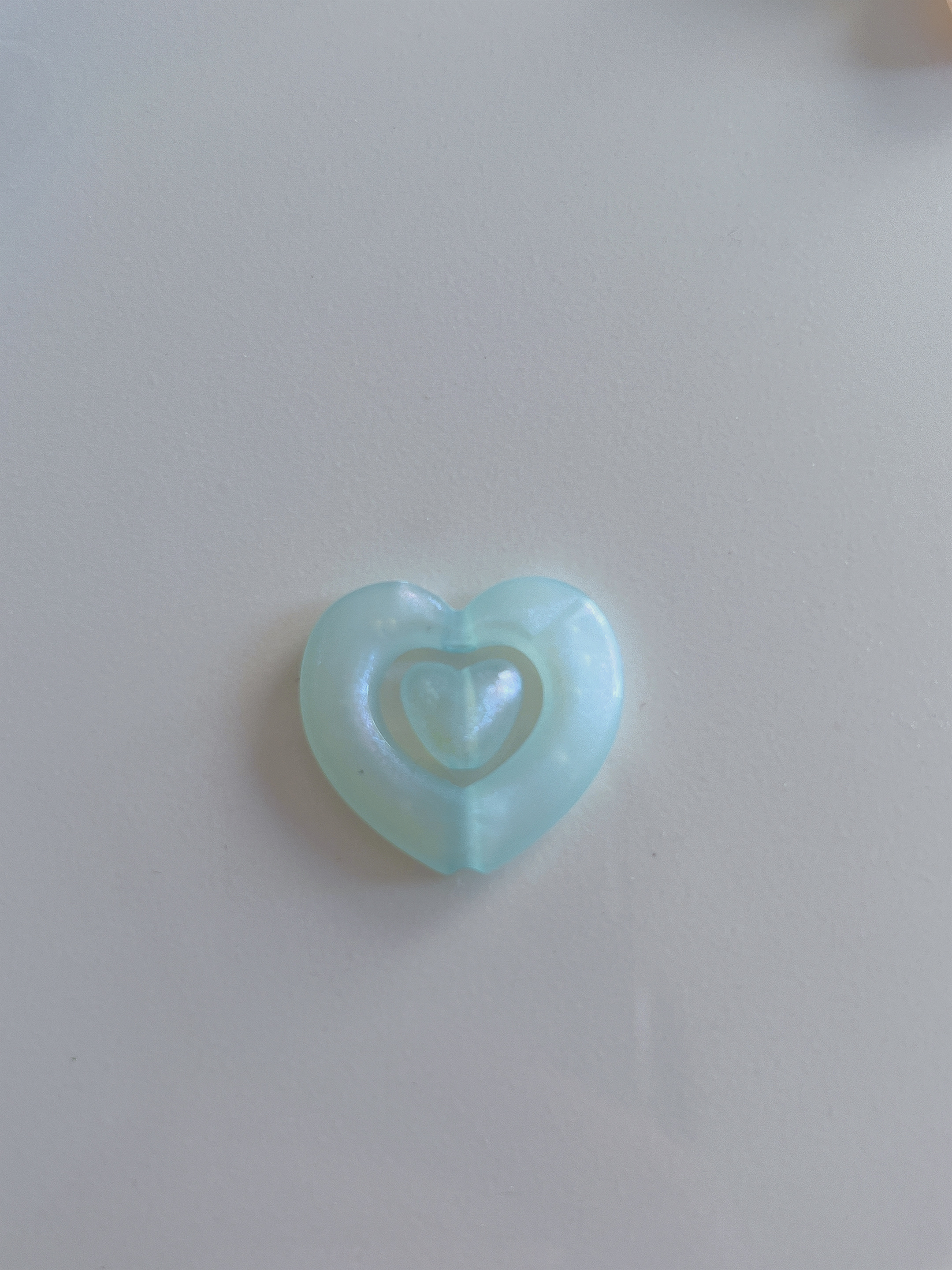 Acrylic irion-dollar macaron Spring Sky Mermaid Mermaid Luminous Hollow Heart Heart diy accessory material kit details Picture
