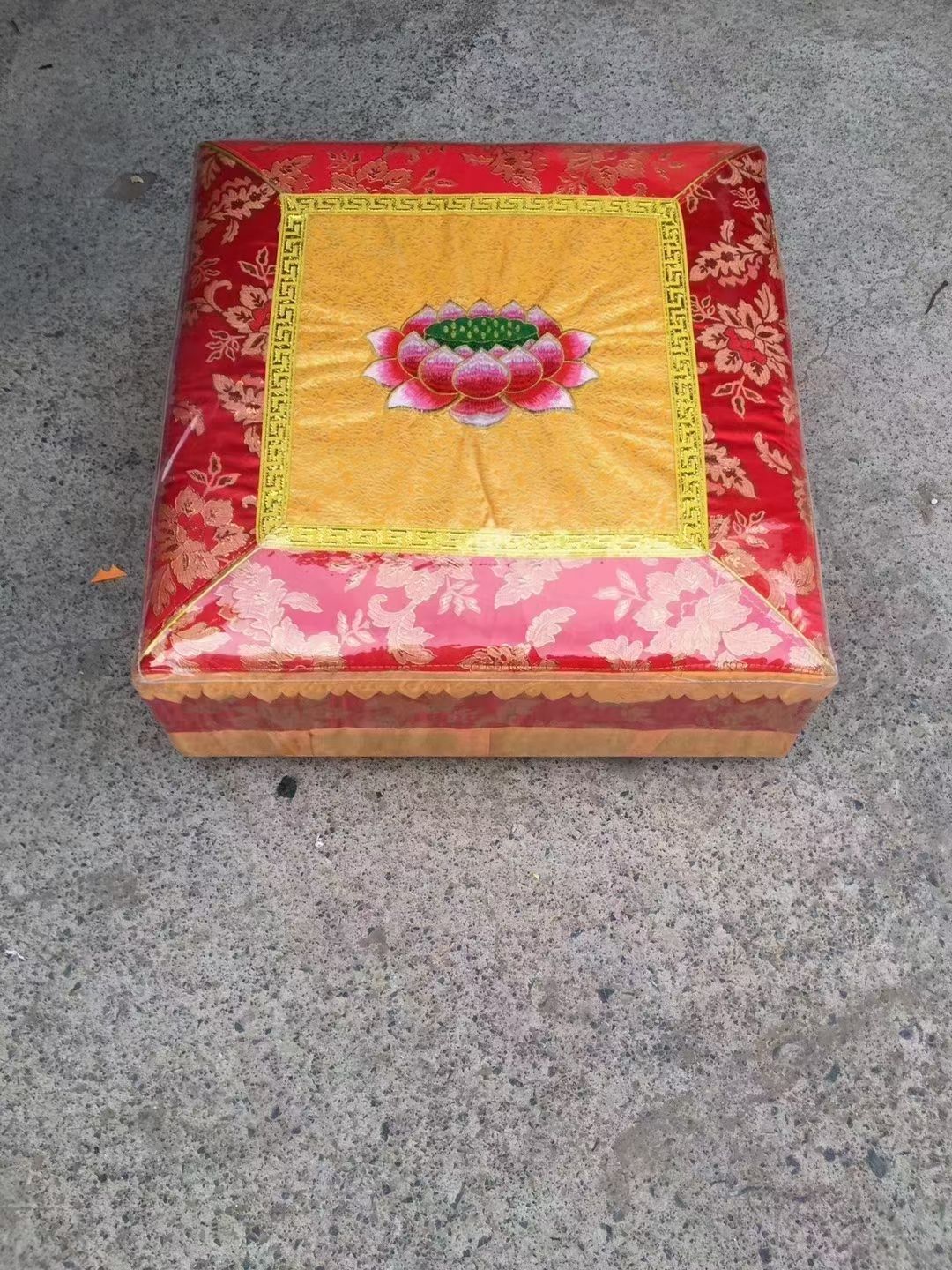 Lotus worship mat, Golden Qilin A23 Worship stool, household kneeling mat, meditation mat, sitting cushion, kneeling stool, kowtowing, worship stool, meditation cushion pic 9