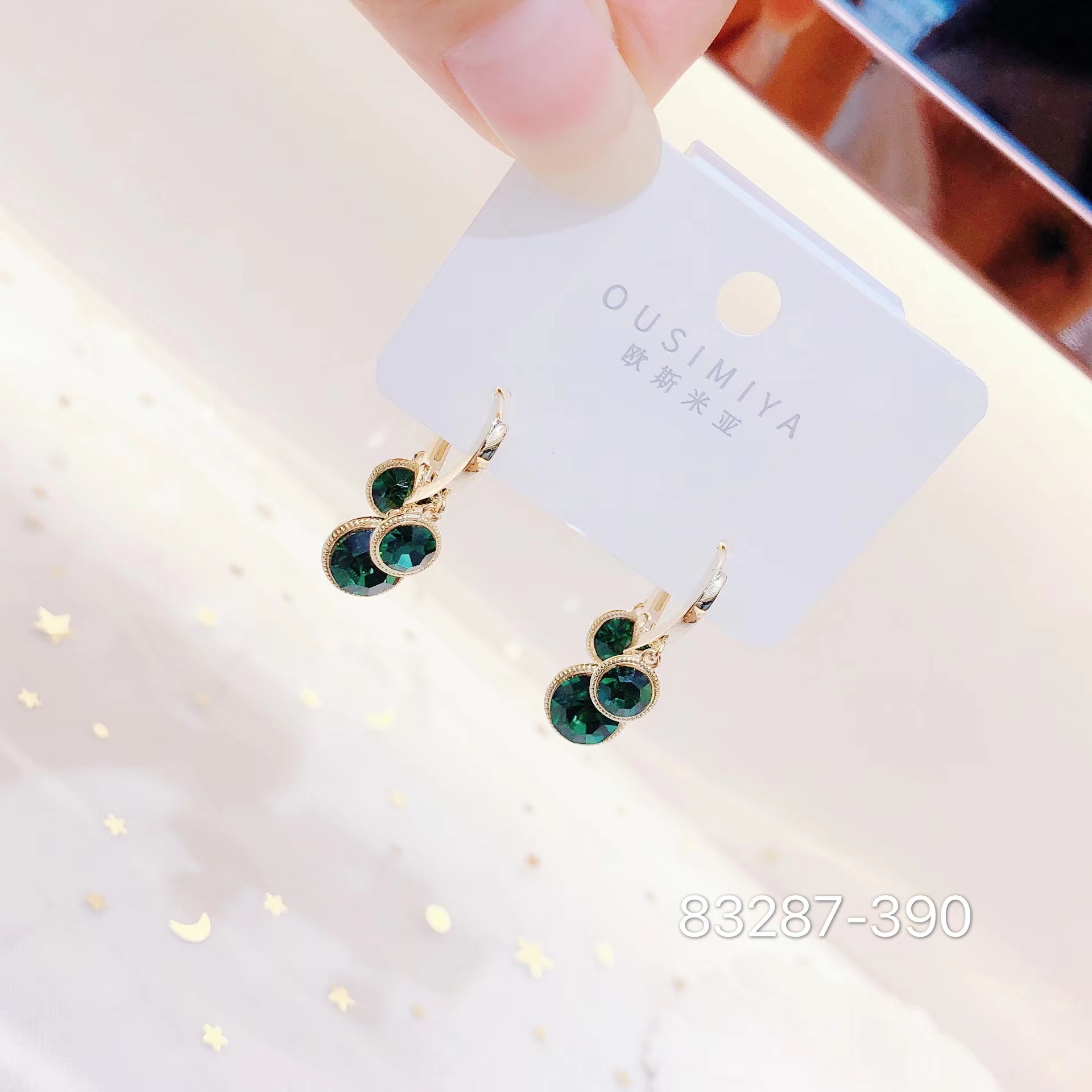 耳扣系列/韩版耳环/锆石系列产品图