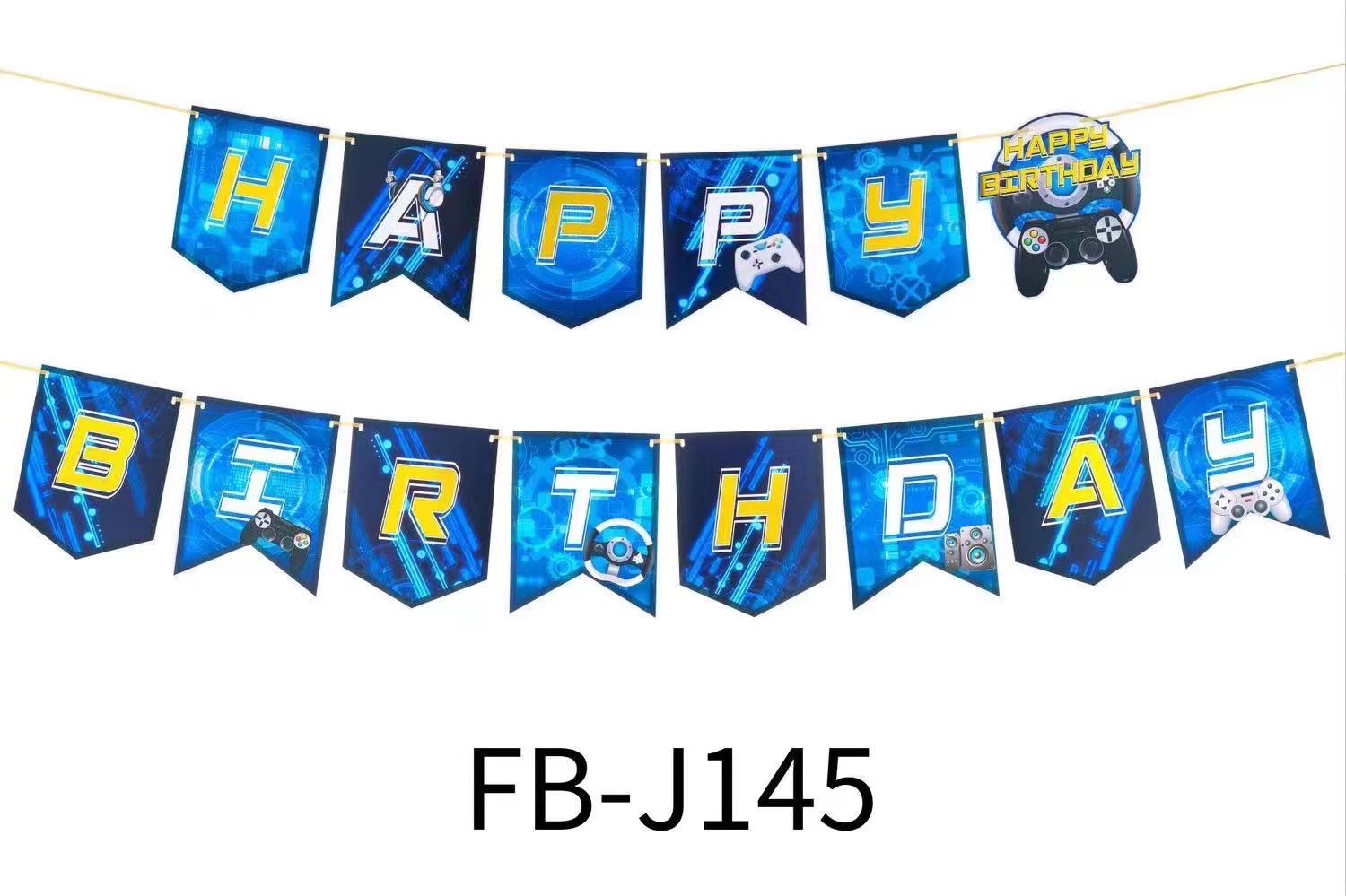 English birthday banner