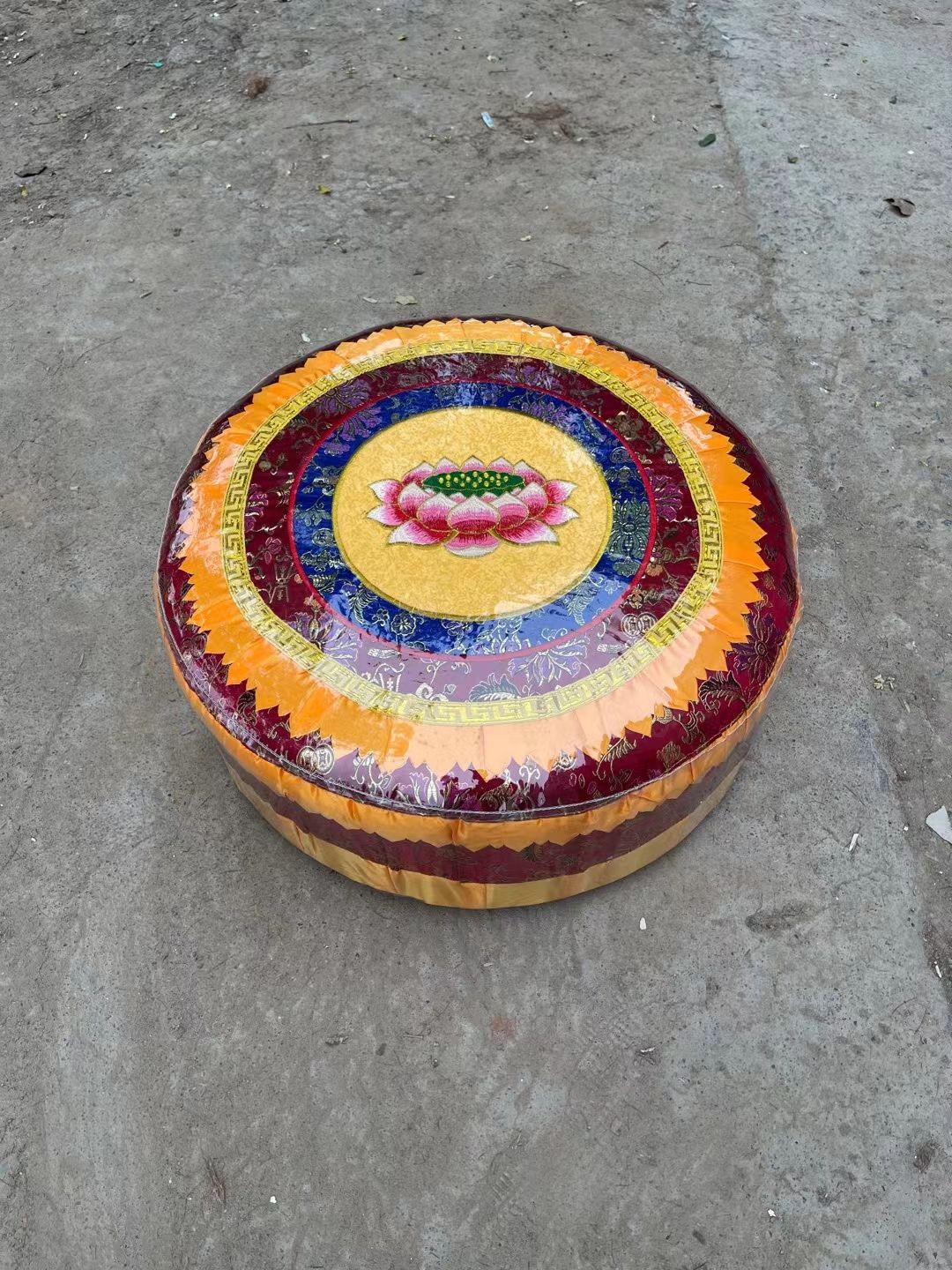 Lotus worship mat, worship stool, household kneeling mat, meditation mat, sitting cushion, Golden Qilin A27 kneeling stool, kowtowing, worship stool, meditation cushion pic 4