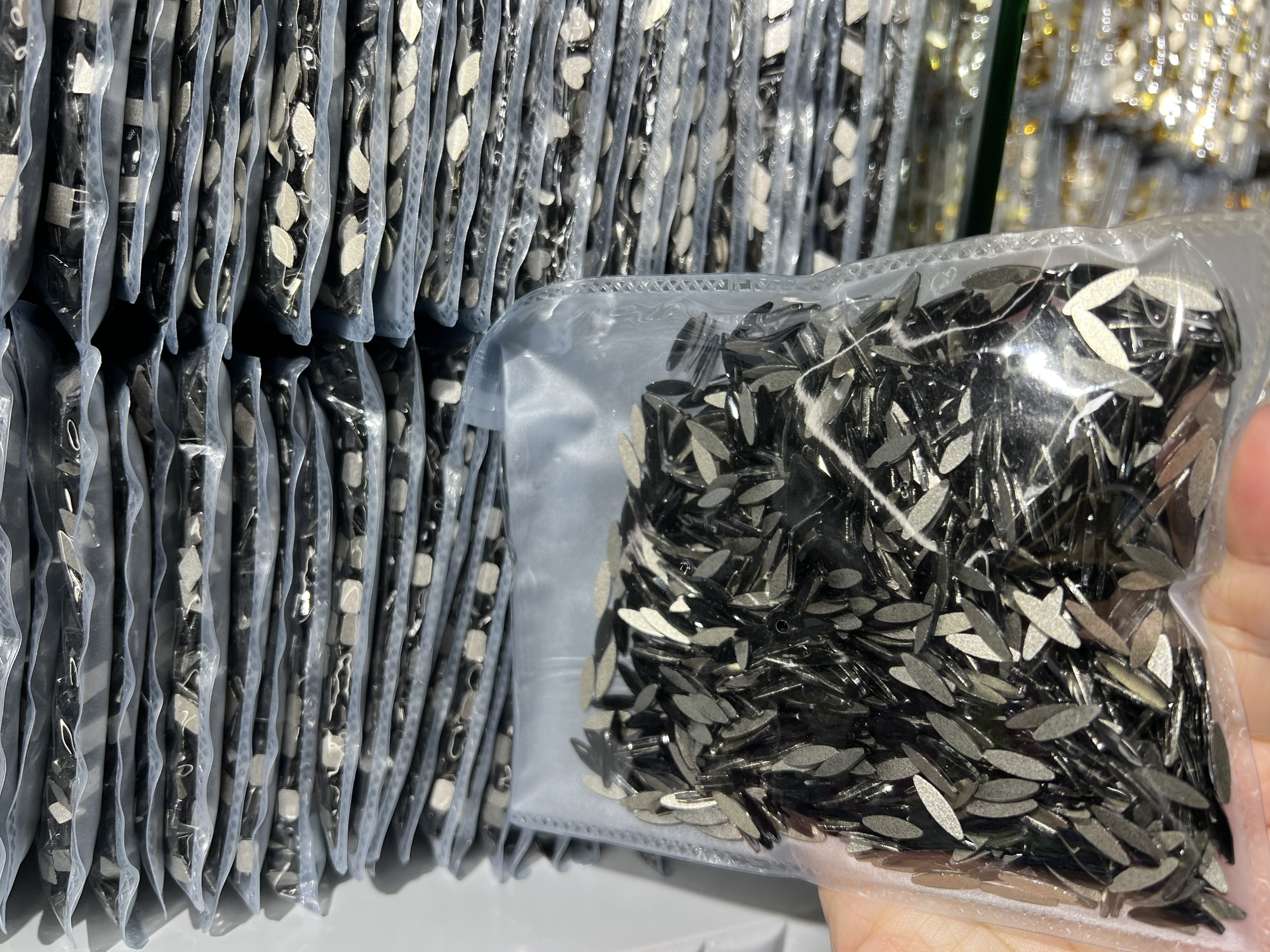 美甲/平底钻/黑色细节图