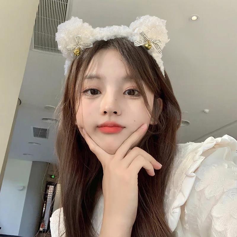 头箍新款/铃铛头箍/羊毛卷头箍细节图