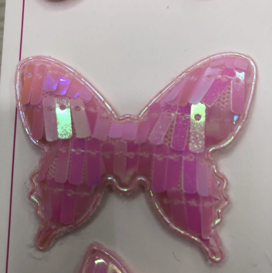 Beaded plum blossom 34 Sequined bow tie 1, elegant autumn and winter plush flower duckbeak clip new forest-style Specification image