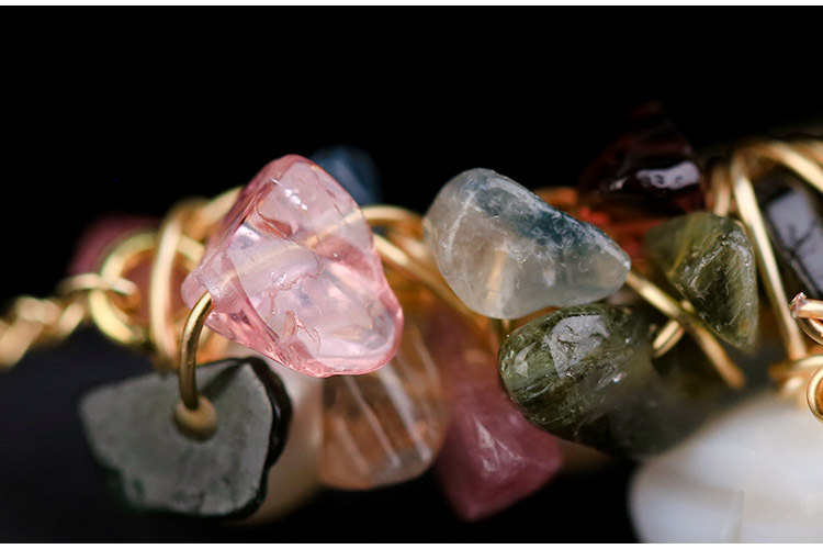 New fashionable colored crystal bracelet necklace, freshwater pearl Korean version bracelet for women detail image 6