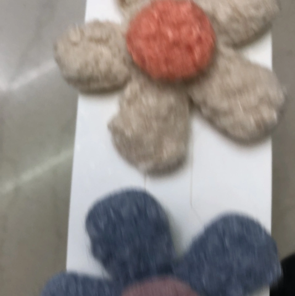 The curly plum blossom 31 style autumn and winter plush flower duckbill sandwich new forest style details Picture