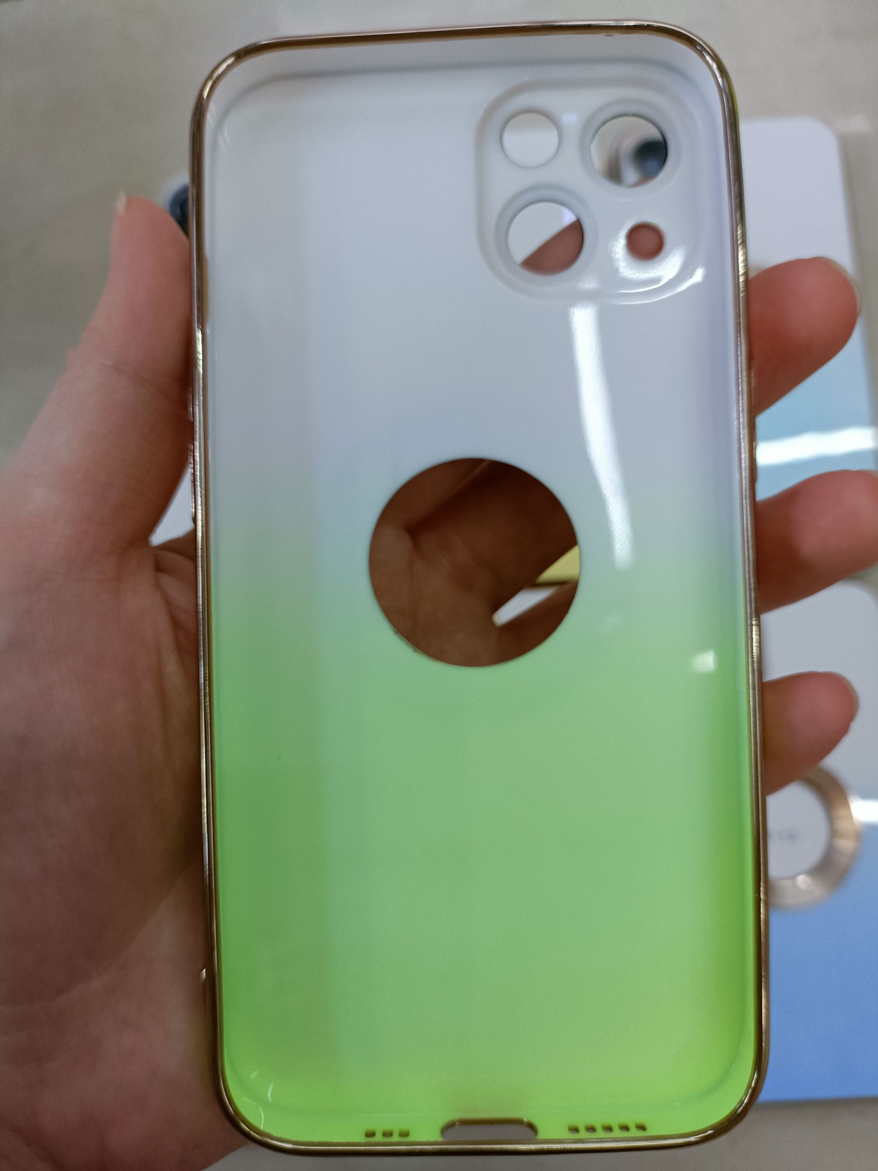 电镀渐变护眼漏标软壳 型号 IP6-14详情图3
