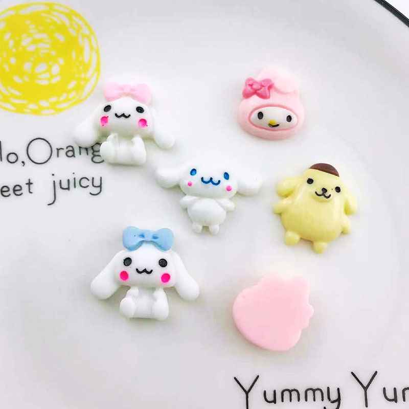 Cartoon and cute plastic mixed style matte resin patch diy lucky bags, animal, flower and fruit accessories factory direct sales Item Picture