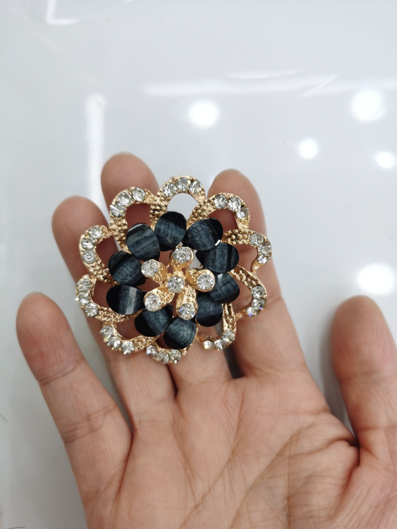 迈利达饰品2022年穆斯林丝巾扣合金饰品大爆款详情图5