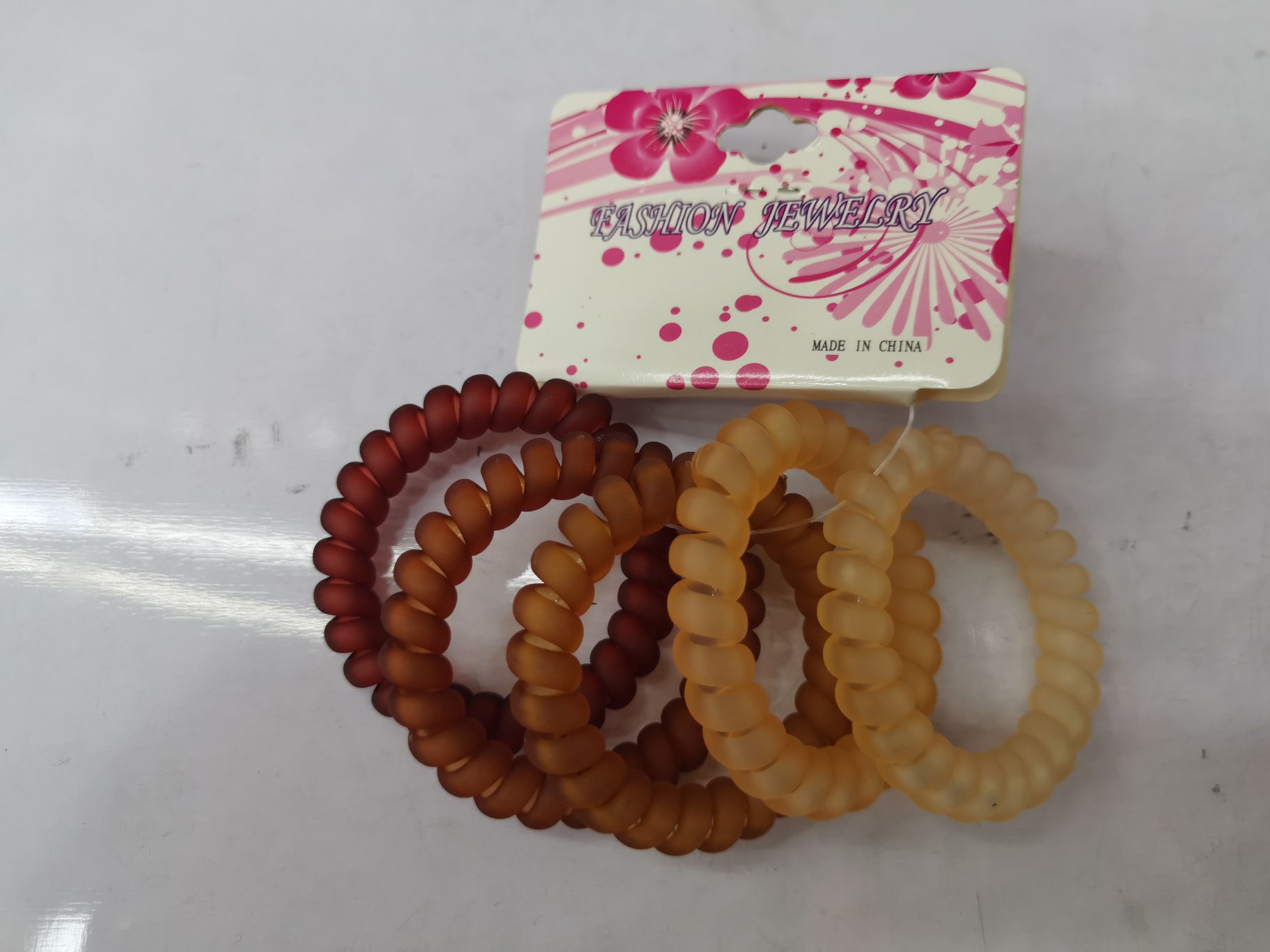 Transparent matte telephone line, high-elasticity hair tie, elegant hair accessory Specification image