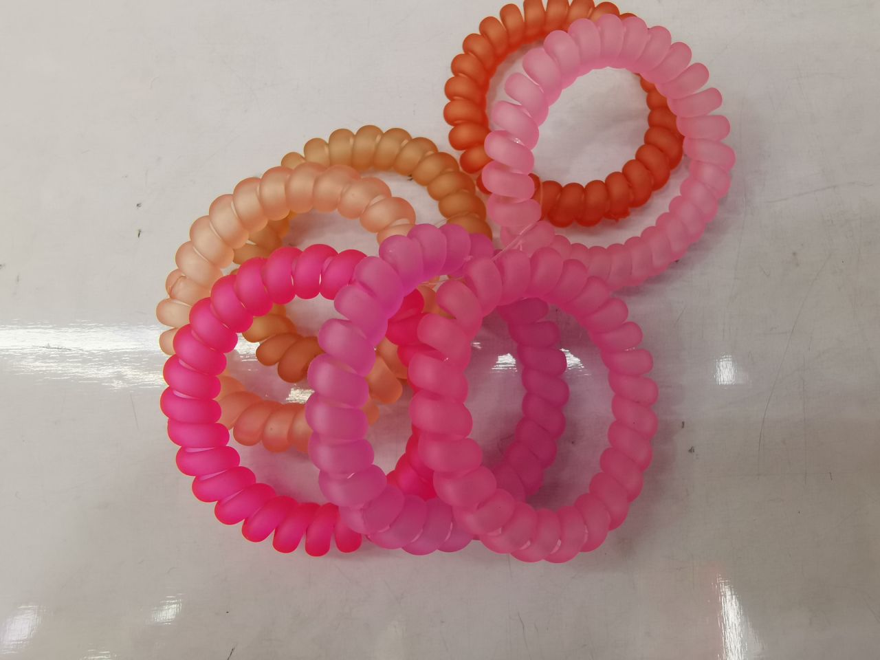Transparent matte telephone line, high-elasticity hair tie, elegant hair accessory