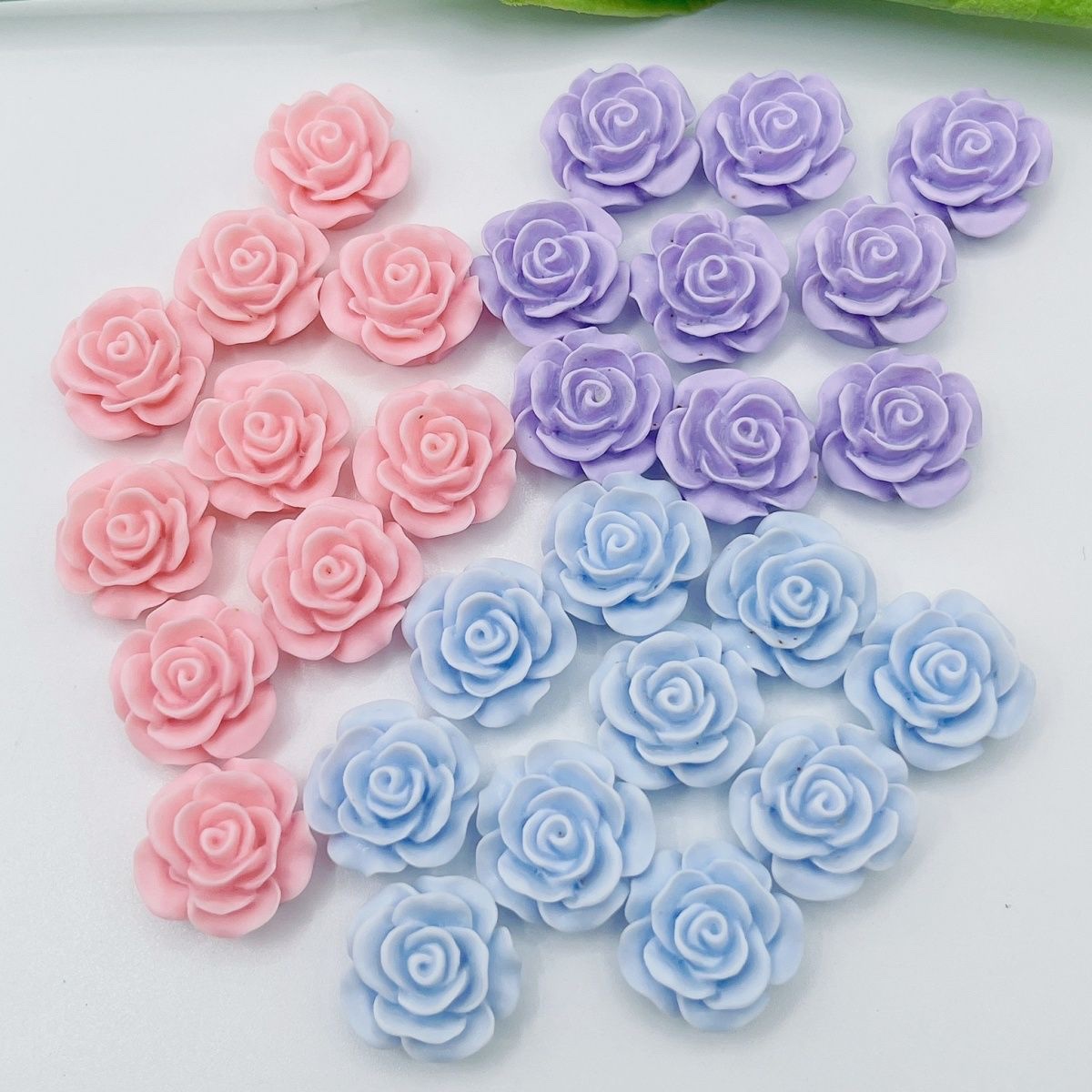 暖暖马卡龙色系树脂小花饰品配件服装箱包配饰细节图