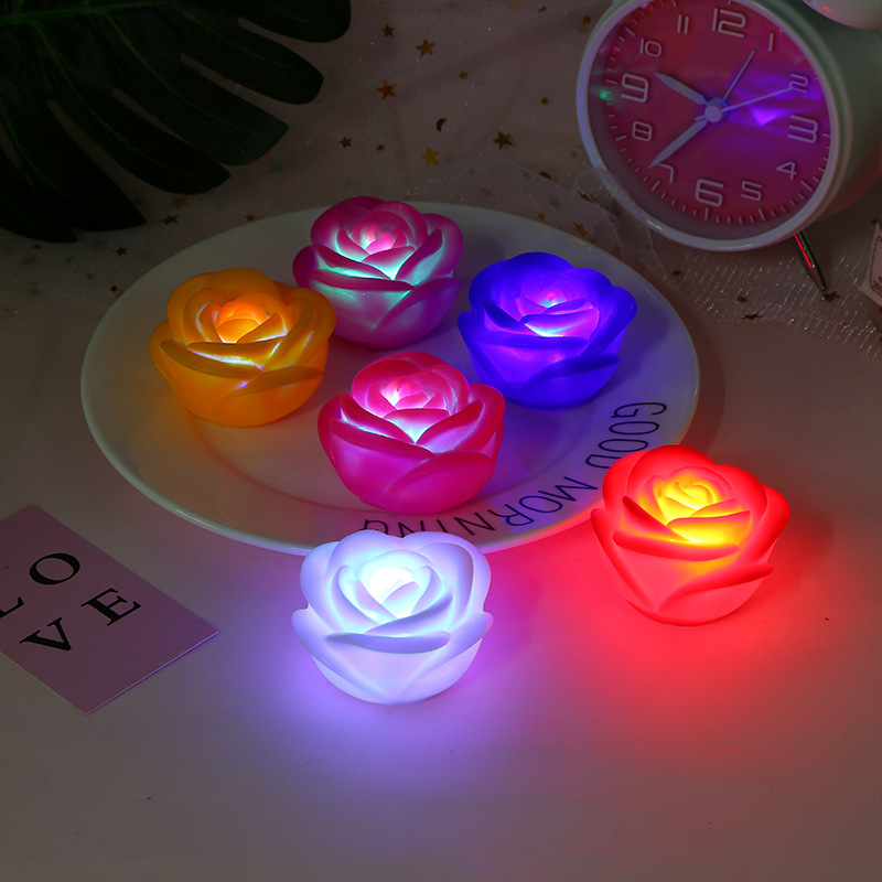 搪胶小夜灯/情人节礼品/LED七彩灯产品图