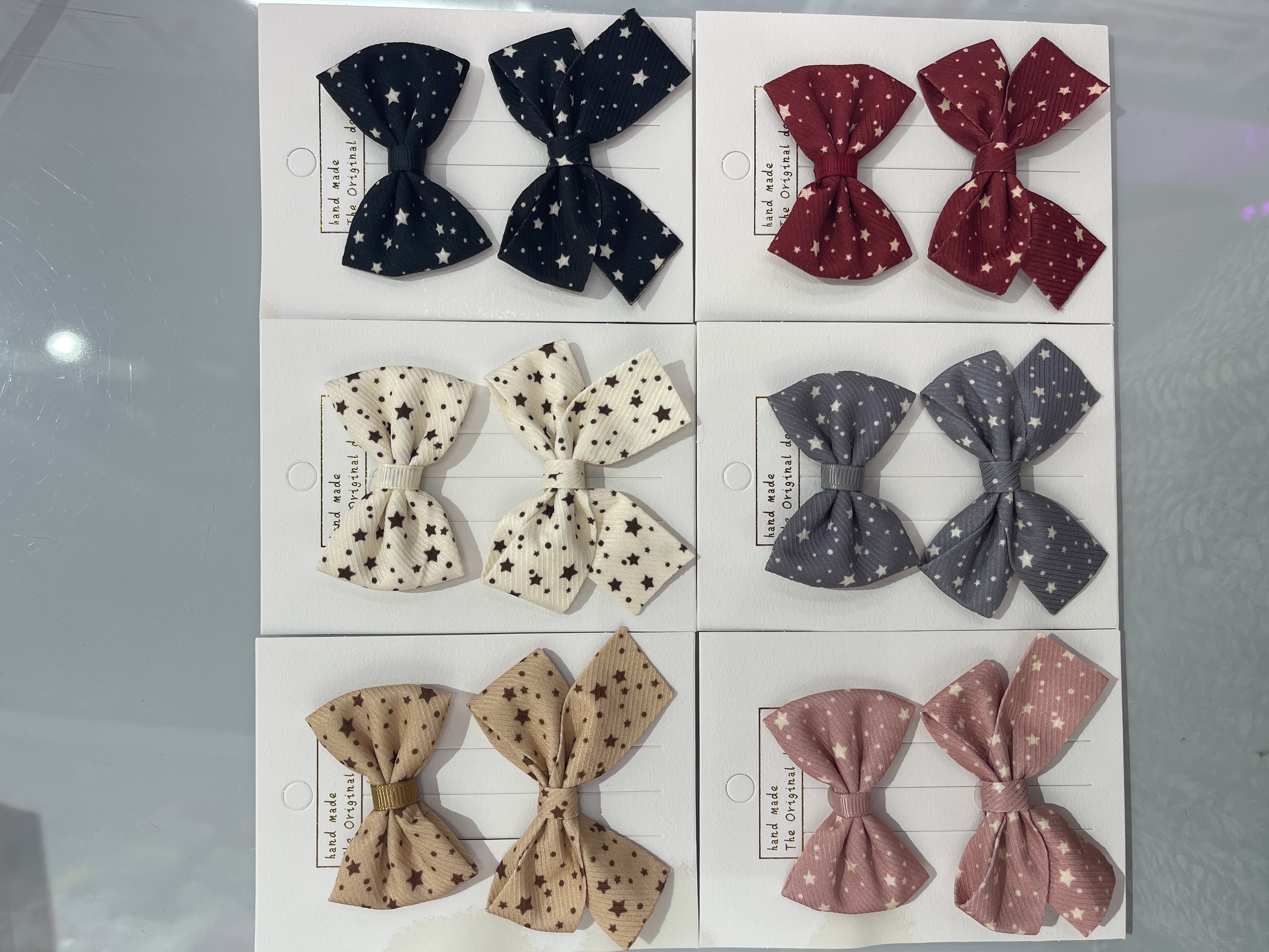 Fabric bow tie butterfly clip details Picture