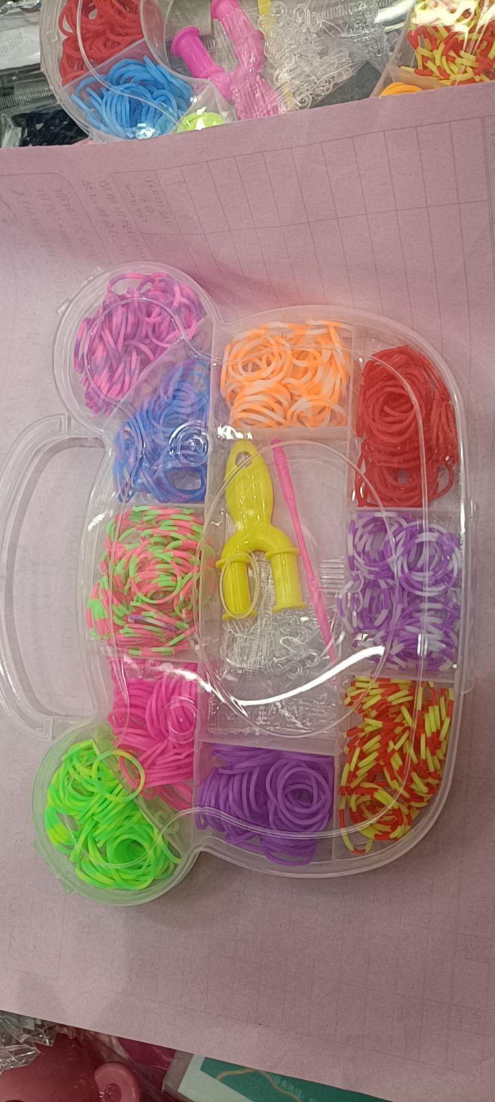 明浩饰品彩色皮筋02