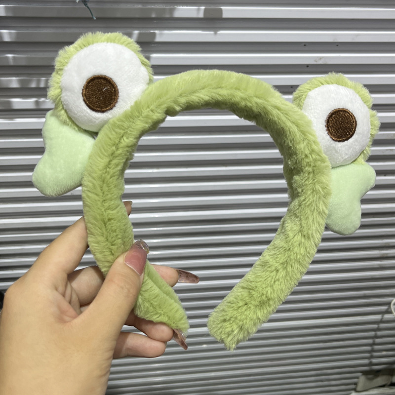 头箍新款/青蛙头箍/青蛙爱心头箍白底实物图