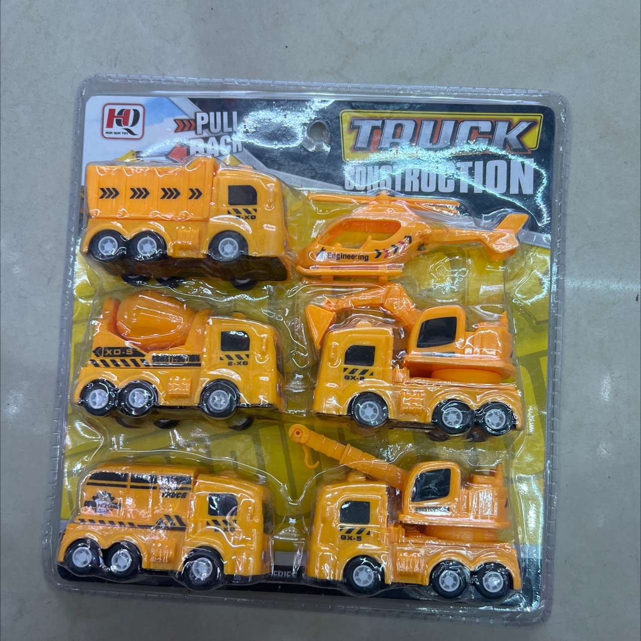 Jinpeng Toys 333-017 board sets of various models of mixed children's toys, engineering vehicles and excavator series