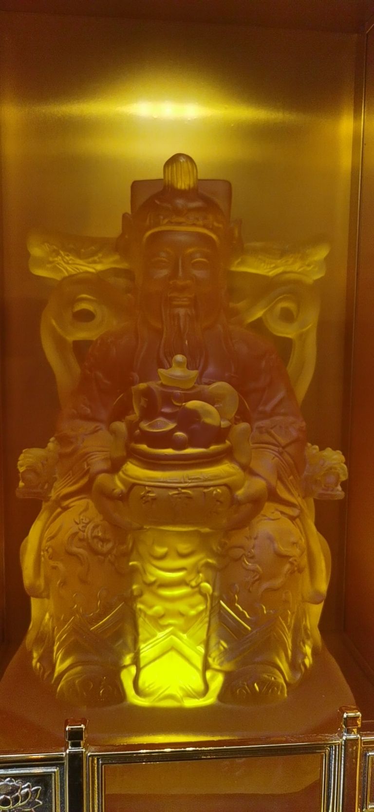 Helian Cultural Products Co., LTD. 1 Premium craft water glass Guanyin Bodhisattva Buddha Statue for home worship, home Buddhist hall decoration handicrafts and ornaments, free shipping detail image 5