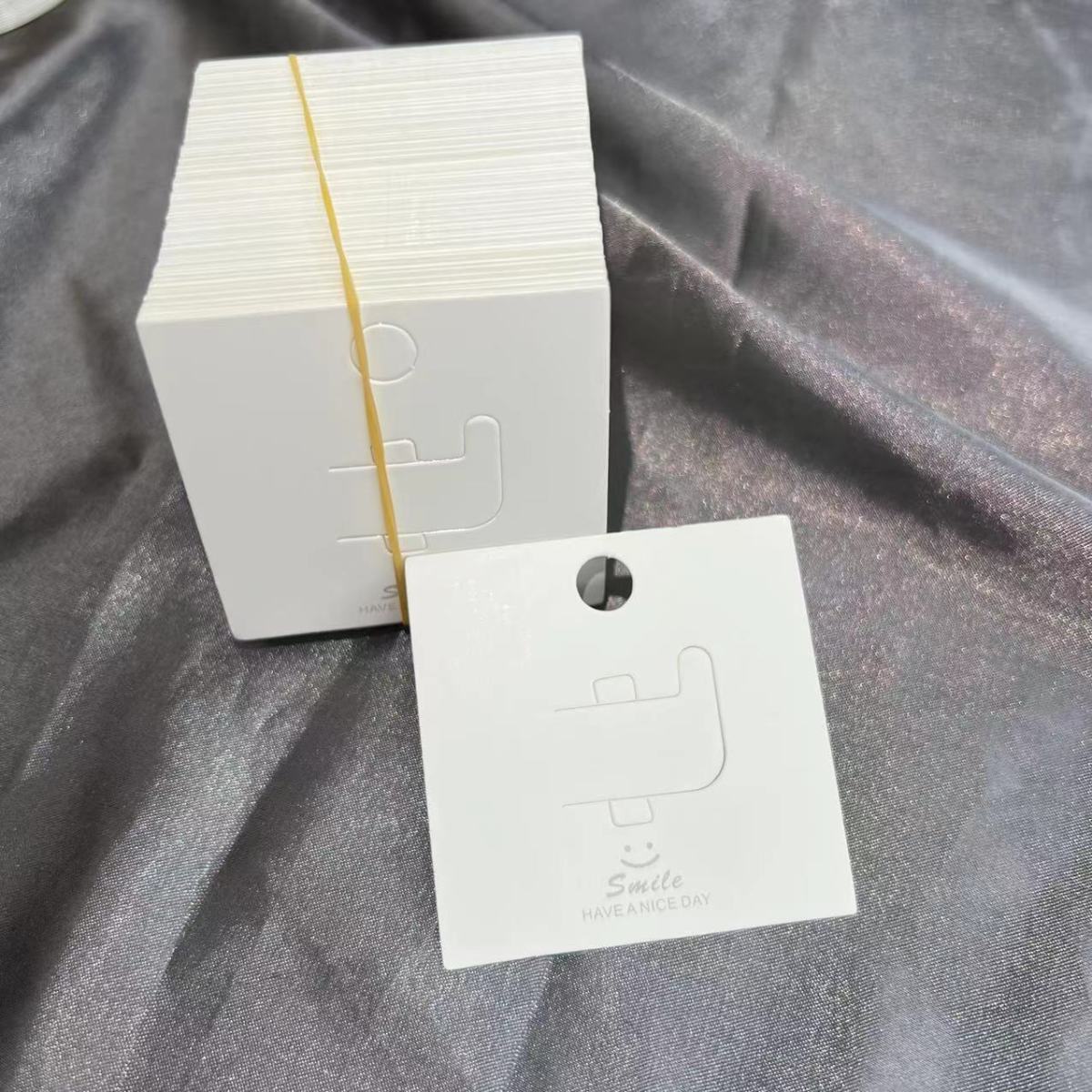 饰品包装卡片/戒指/韩版白底实物图