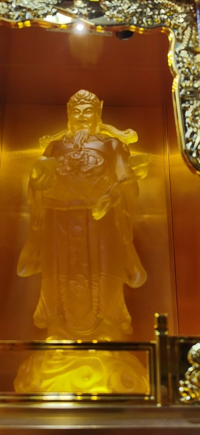 Helian Cultural Products Co., LTD. 1 Premium craft water glass Guanyin Bodhisattva Buddha Statue for home worship, home Buddhist hall decoration handicrafts and ornaments, free shipping detail image 3
