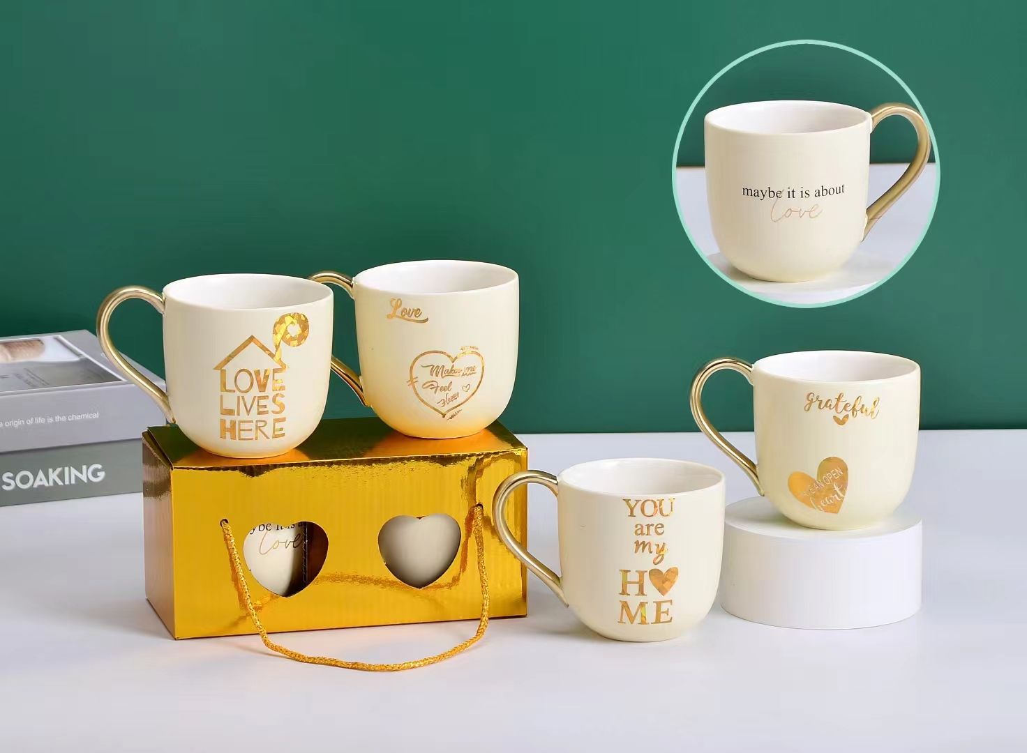 Marker pen set, mug, souvenir, tea cup, water cup details Picture