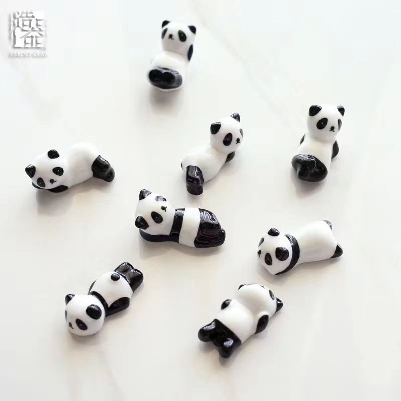 Ceramic chopstick stand, ceramic handicrafts, Red pine craft pottery, Li Family 035