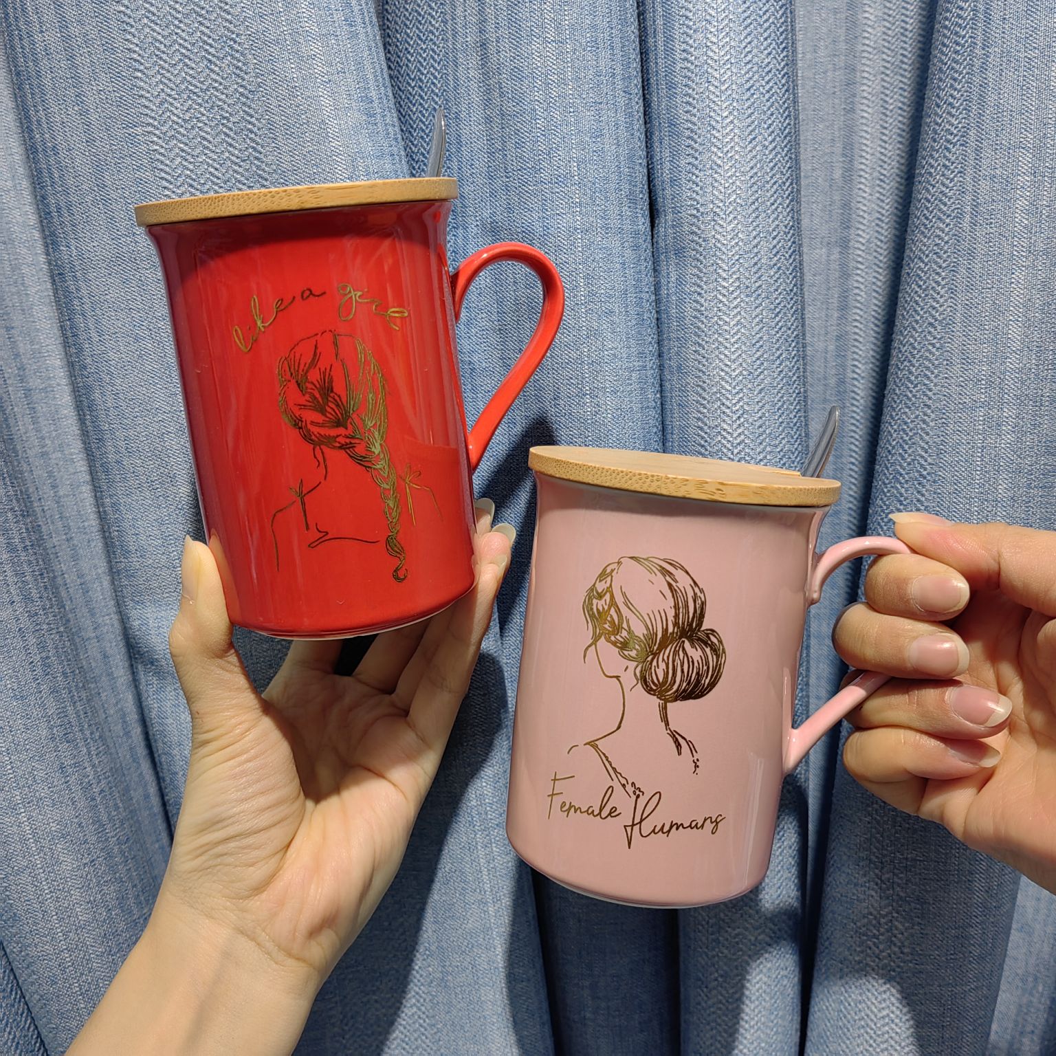 Mug gift set, water cup, ceramic cup, souvenir cup details Picture