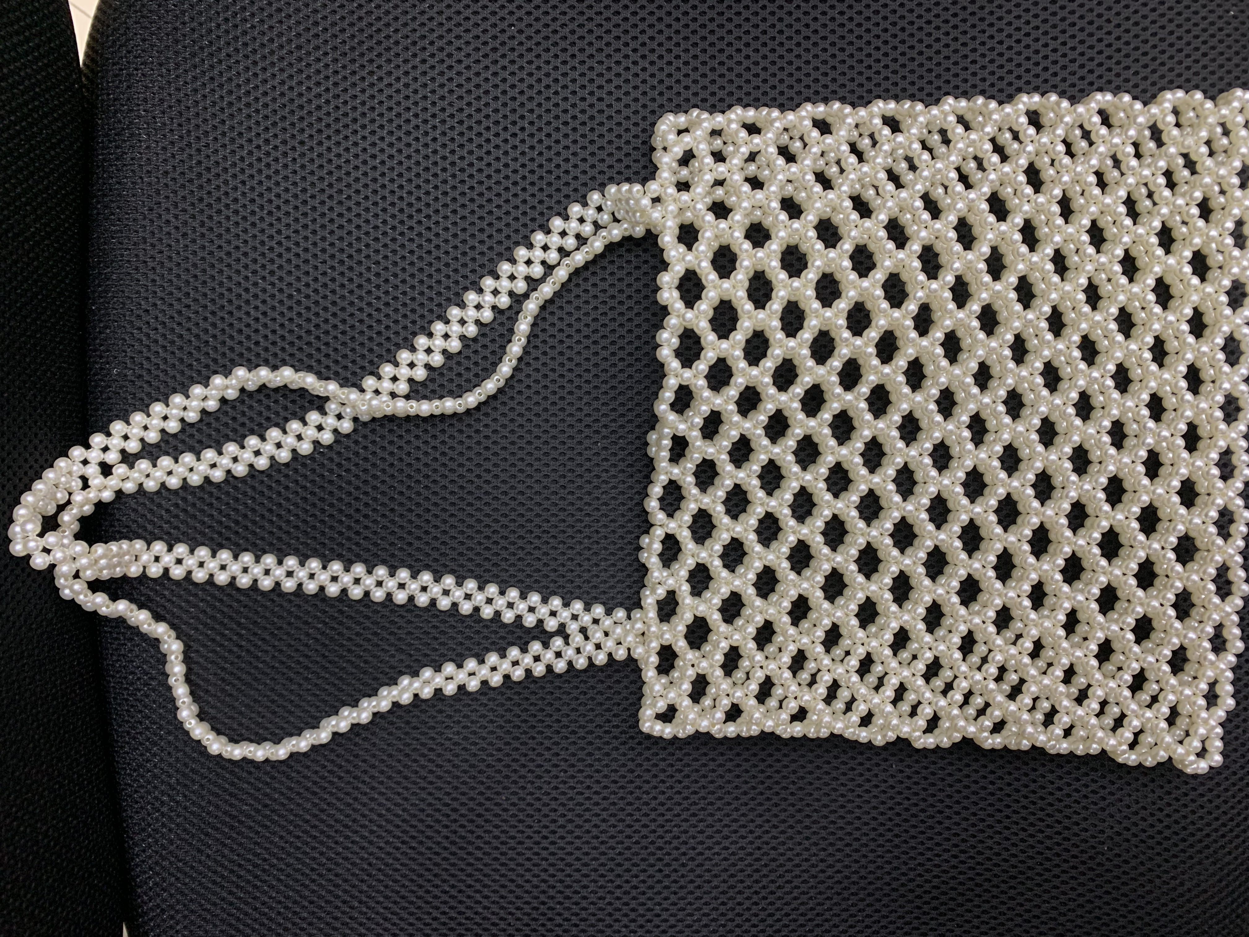 Handmade pearl bags, pearl bags, women's handbags, processing and customization, factory direct sales Specification image