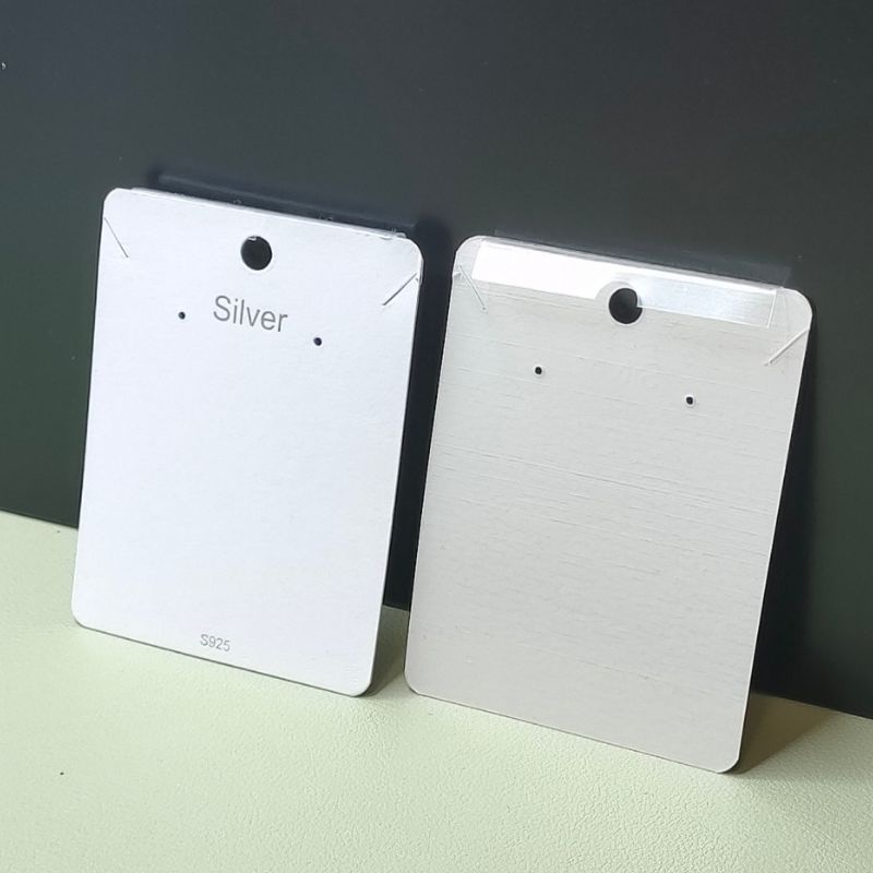 简约6x8项链包装卡纸韩版PVC塑料挂钩耳钉卡片耳环包装银饰品现货