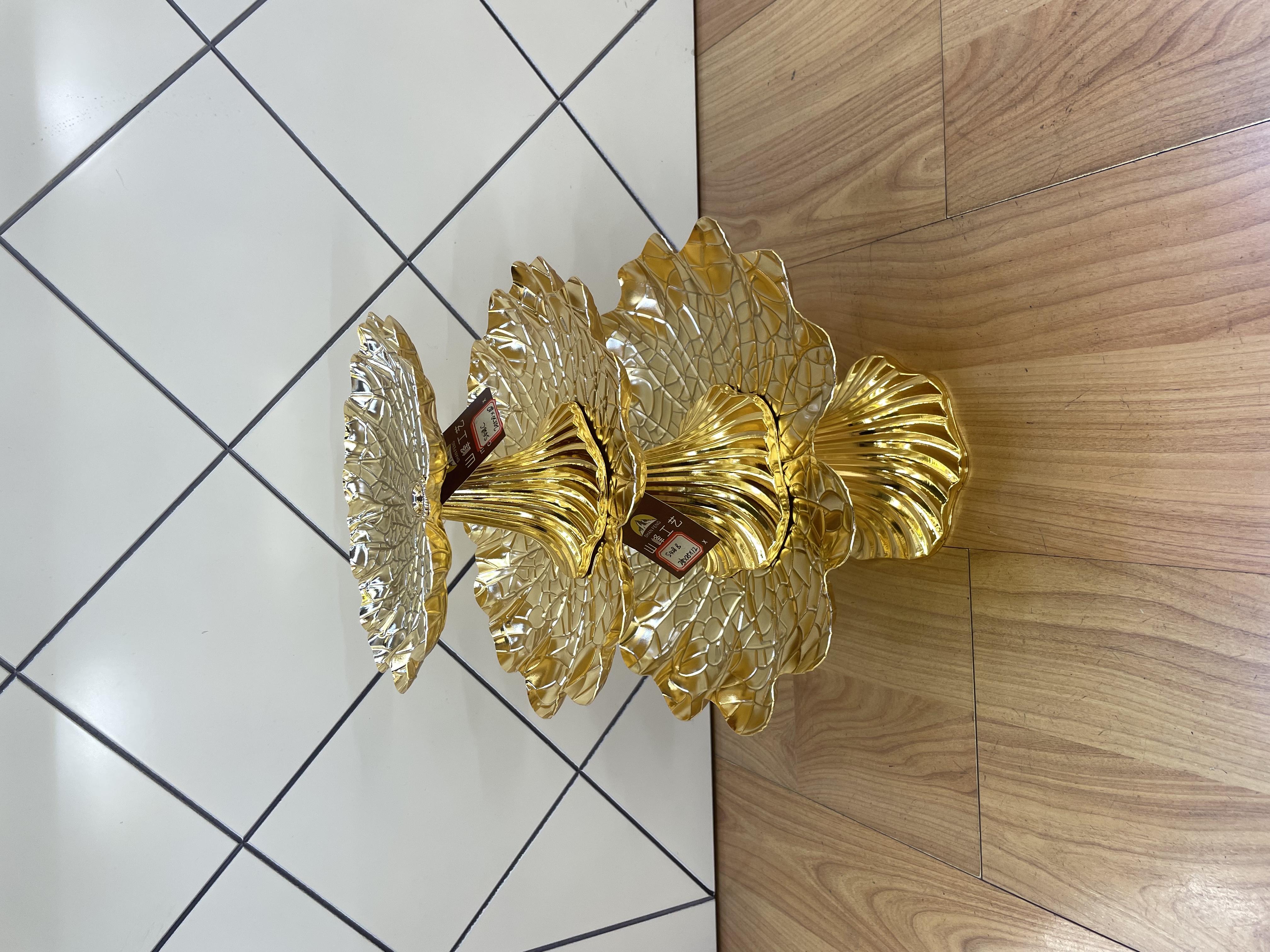 金属工艺品/合金烛台/烛台白底实物图