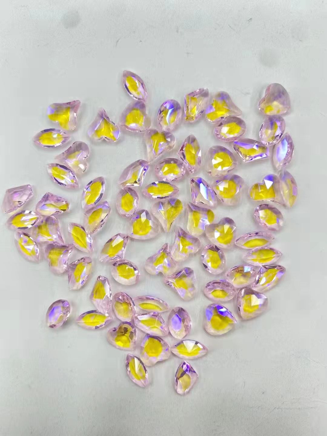Nuevo color punta fondo diamond powder pack verde K9 nails taladro super flash heap taladro estereoscópico DIY sticky drill 5024 detail image 14