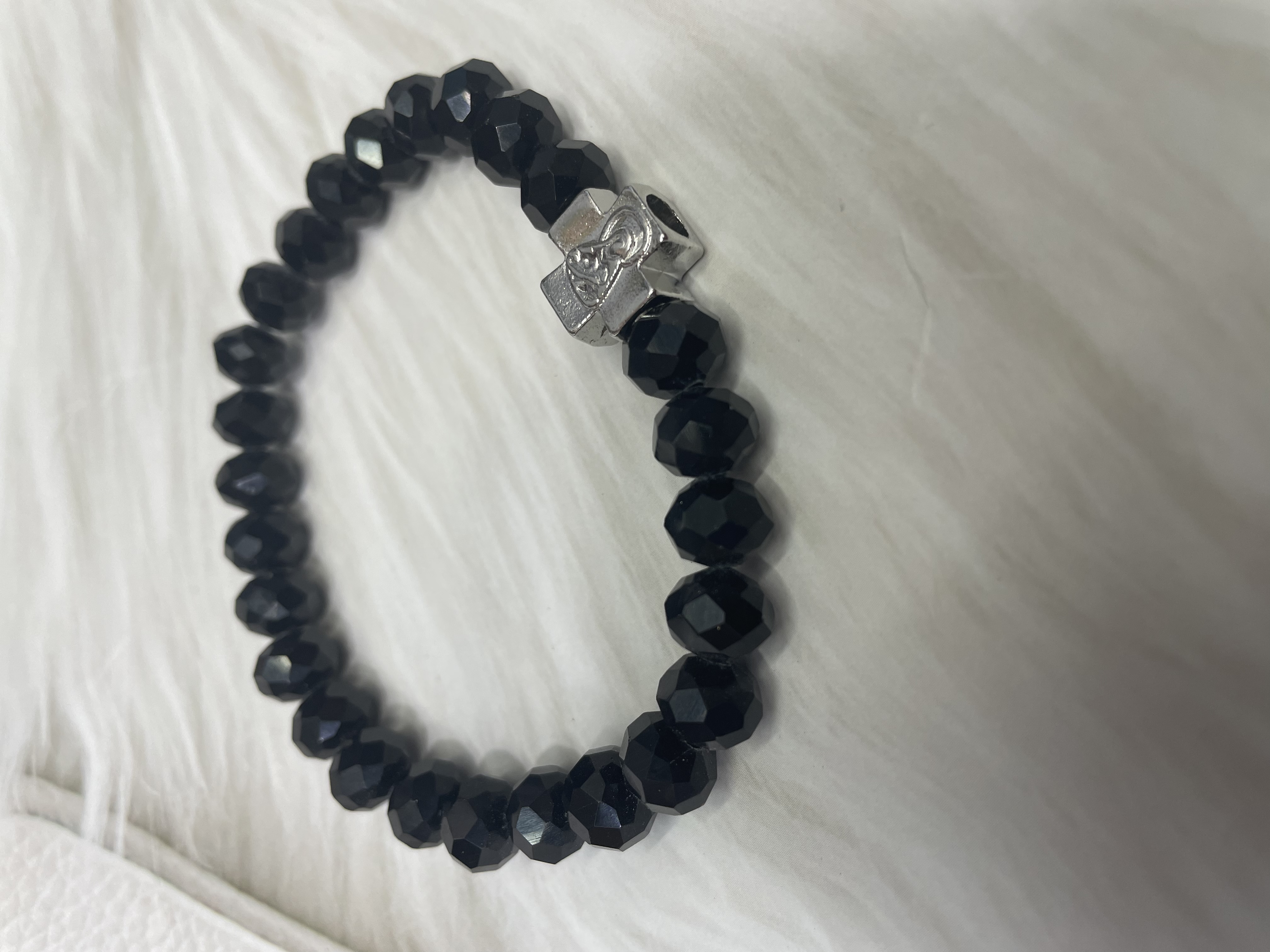 水晶/潮流时尚/串珠白底实物图