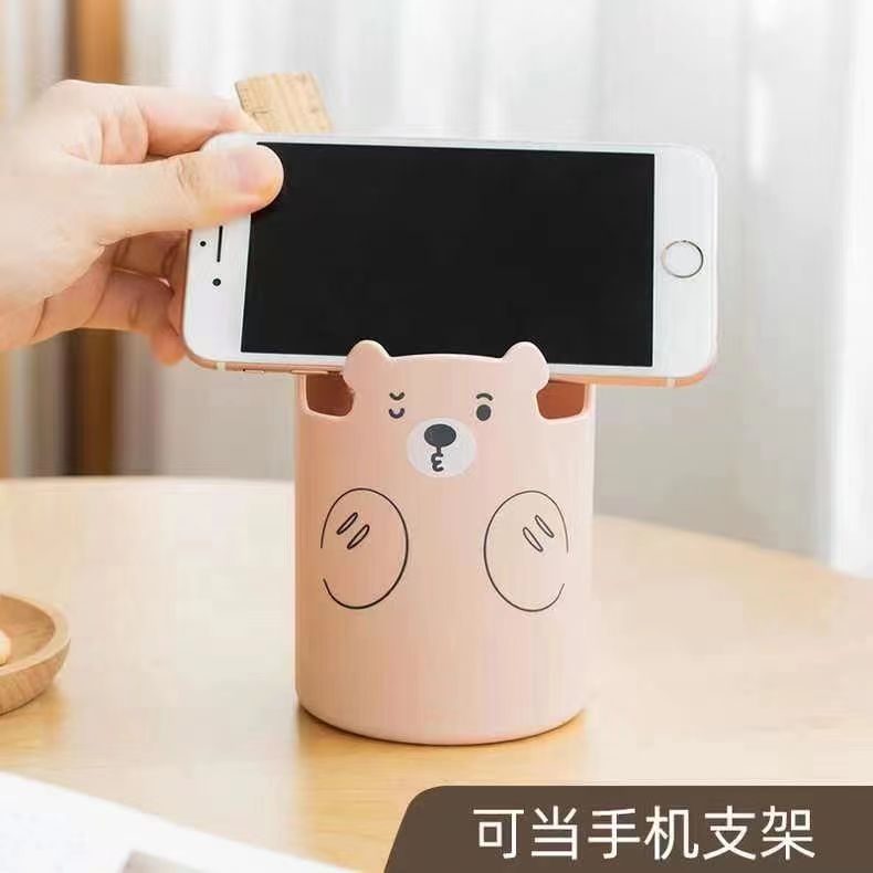 卡通笔筒手机支架厨房用品收纳盒 Specification image