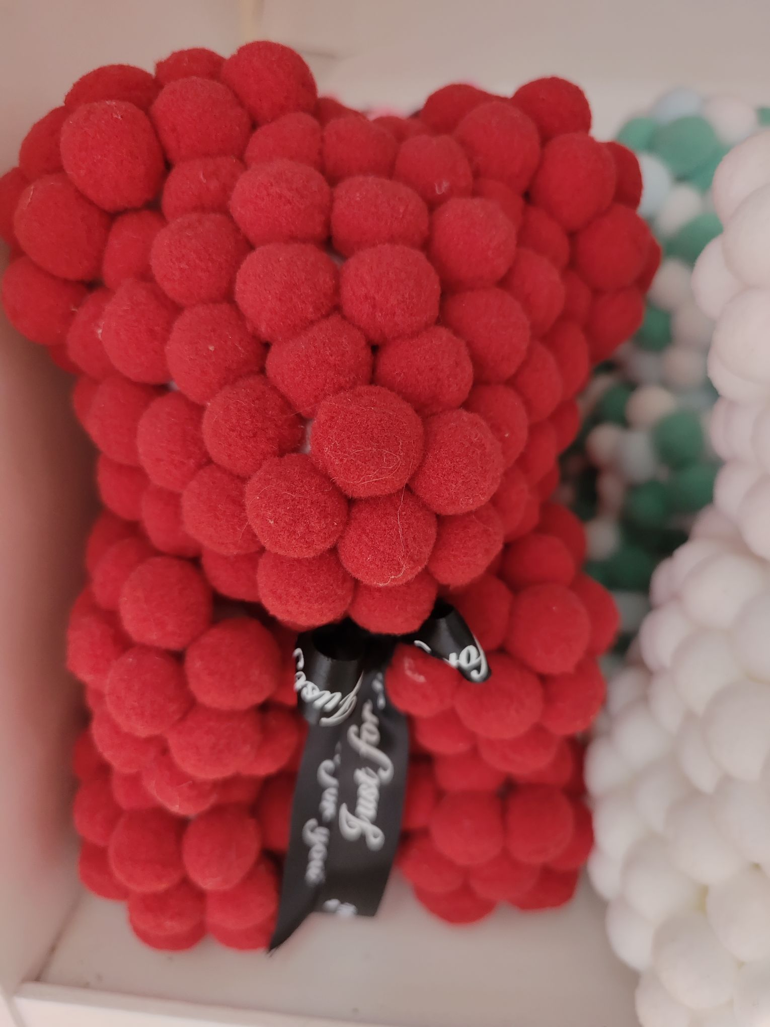 Cross-border Pom-Pom Bear simulation Immortal Rose Bear Creative Christmas Valentine's Day Birthday gift Rose Bear Only Love detail image 3