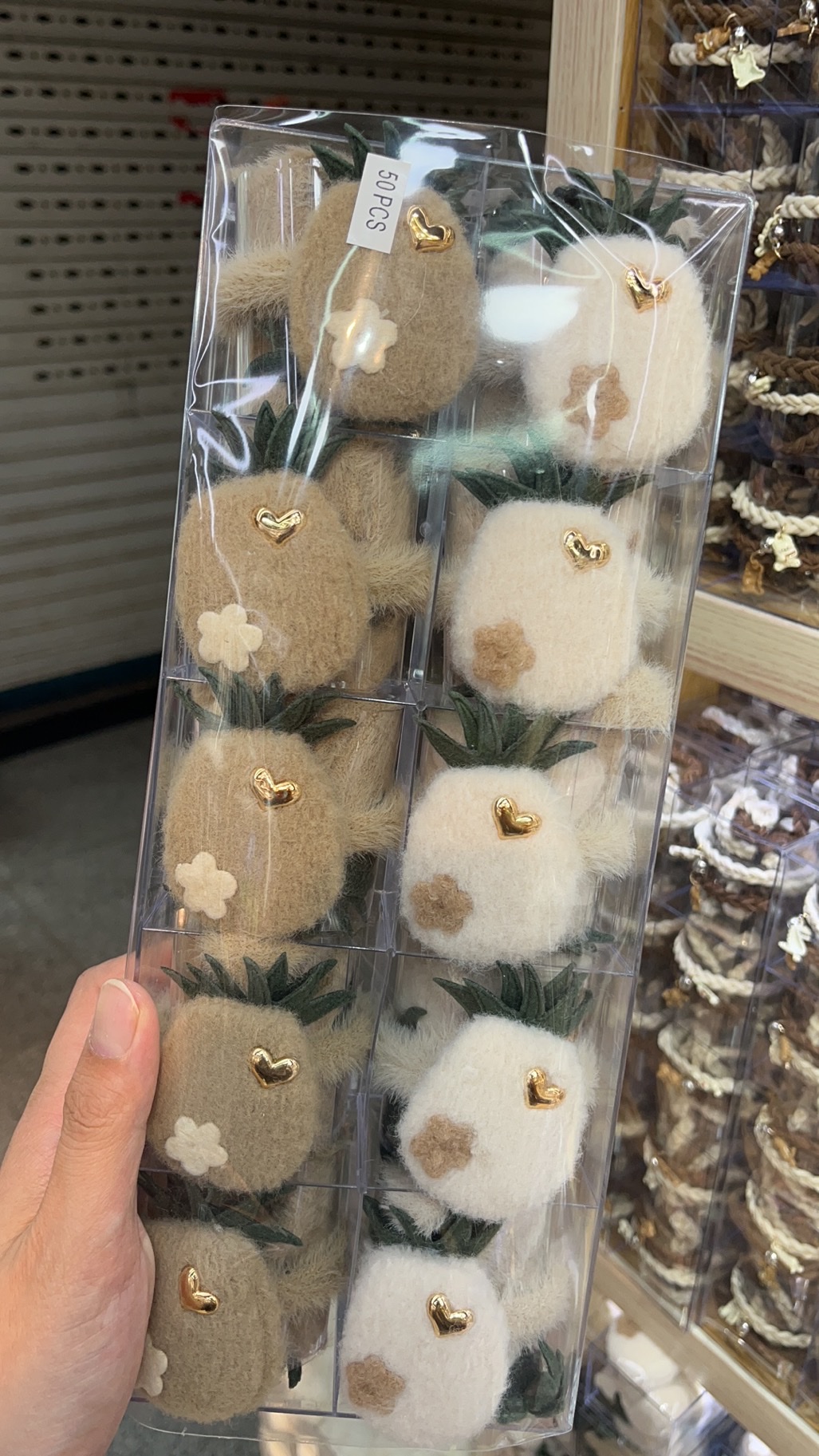 【50 Sets 】 Best-selling plush hair bands, cinnamon dog hair strings, rabbit ear leather bands