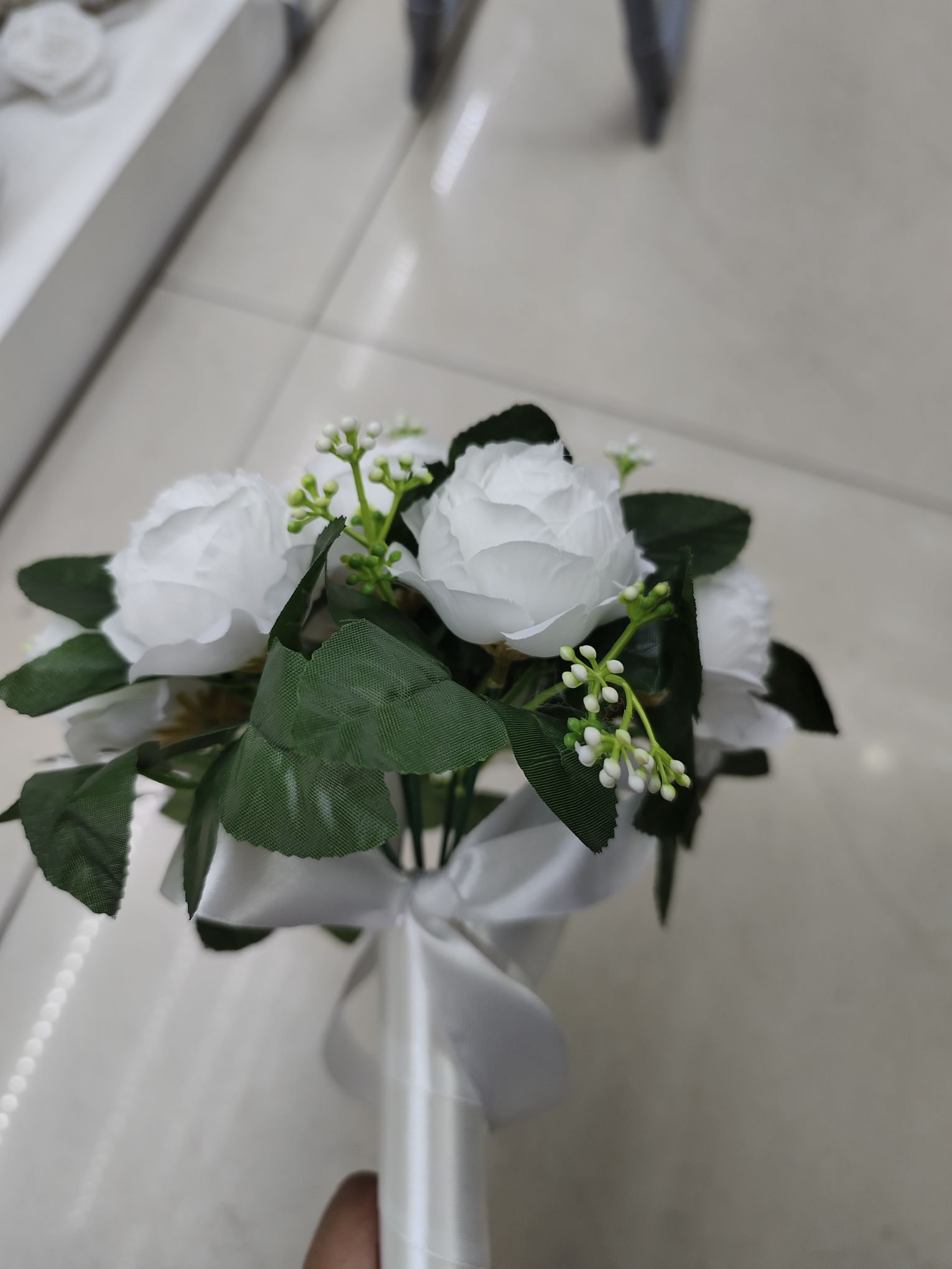 Cross-border Amazon bride flower wedding hand-held bouquet, artificial rose wedding dress, studio shooting props, bridesmaid bouquets, AliExpress Only Love pic 3