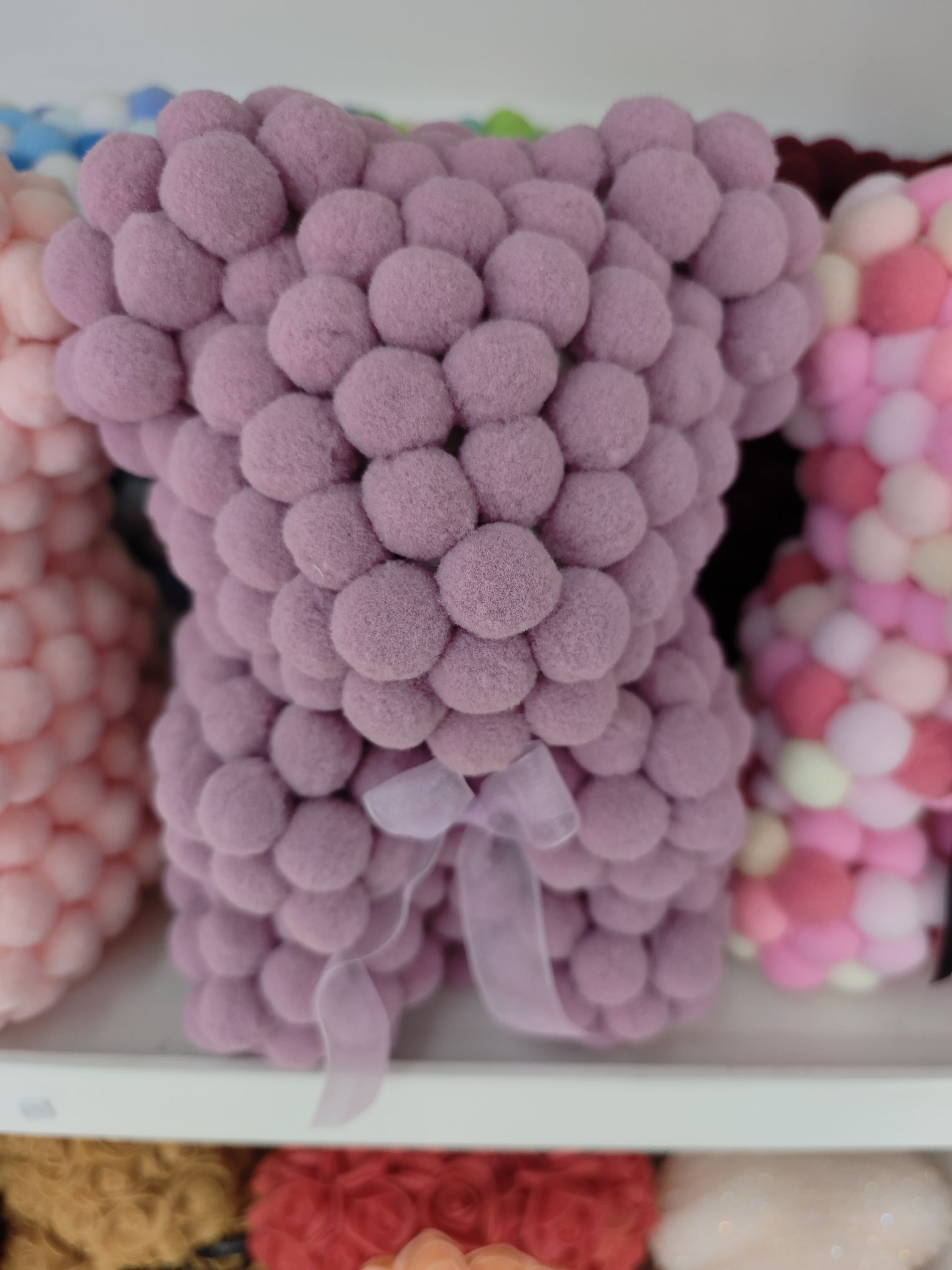 Cross-border Pom-Pom Bear simulation Immortal Rose Bear Creative Christmas Valentine's Day Birthday gift Rose Bear Only Love