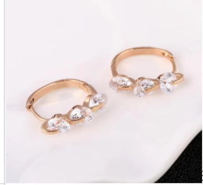 三款圆形耳环新款时尚大方百搭休闲耳饰珊珊饰品-011