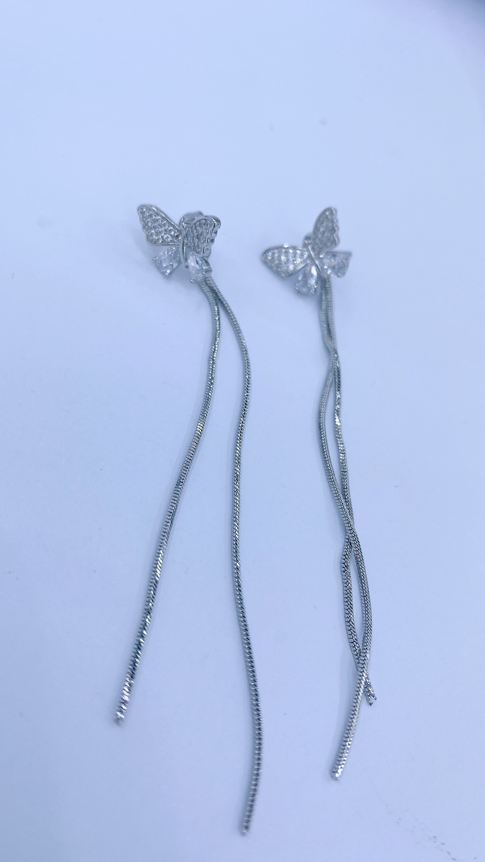 锆石/蝴蝶耳环/流苏产品图