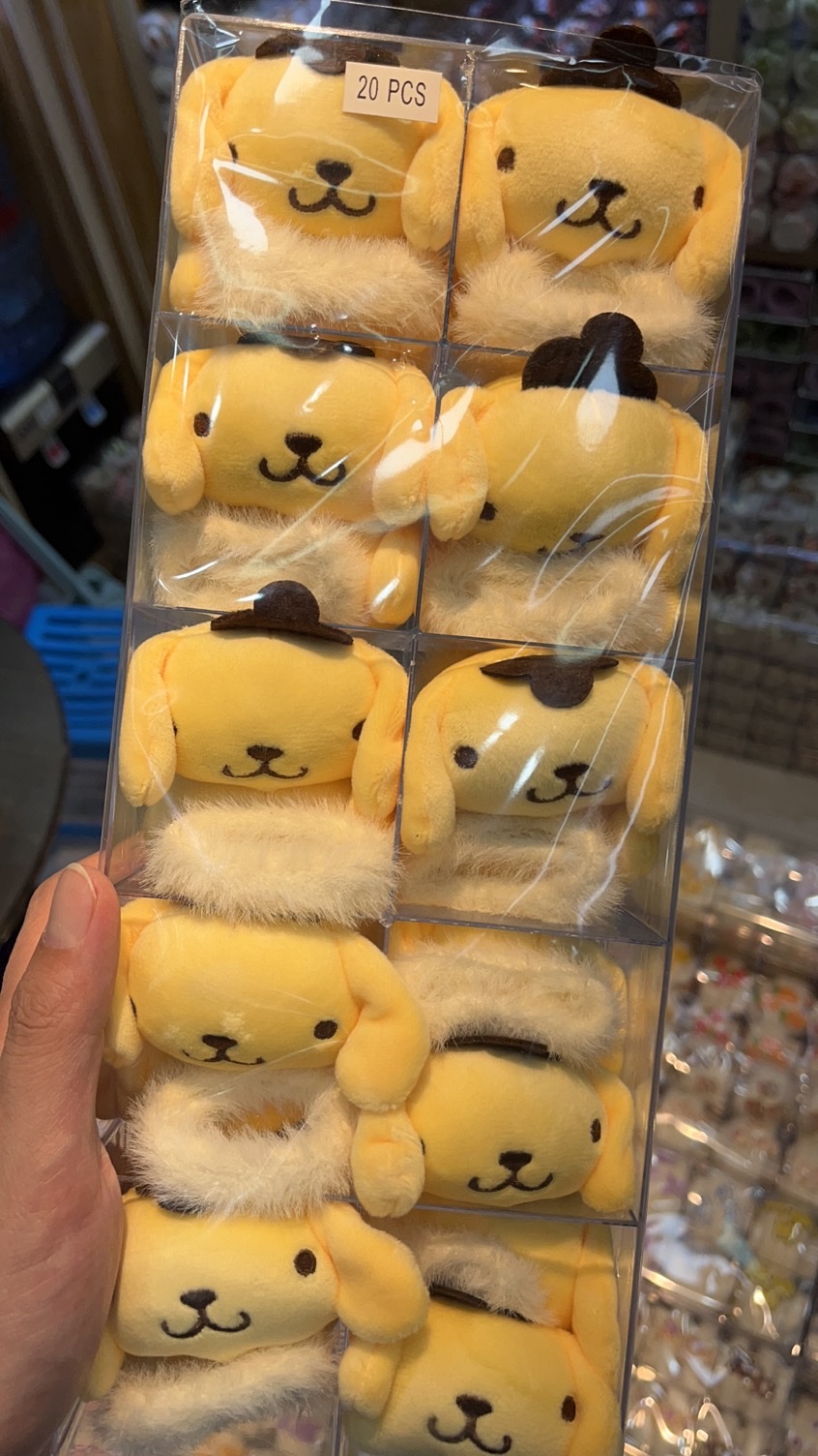 【20 Sets 】 Best-selling plush osmanthus dog hair band Pudding Dog leather band Headband details Picture