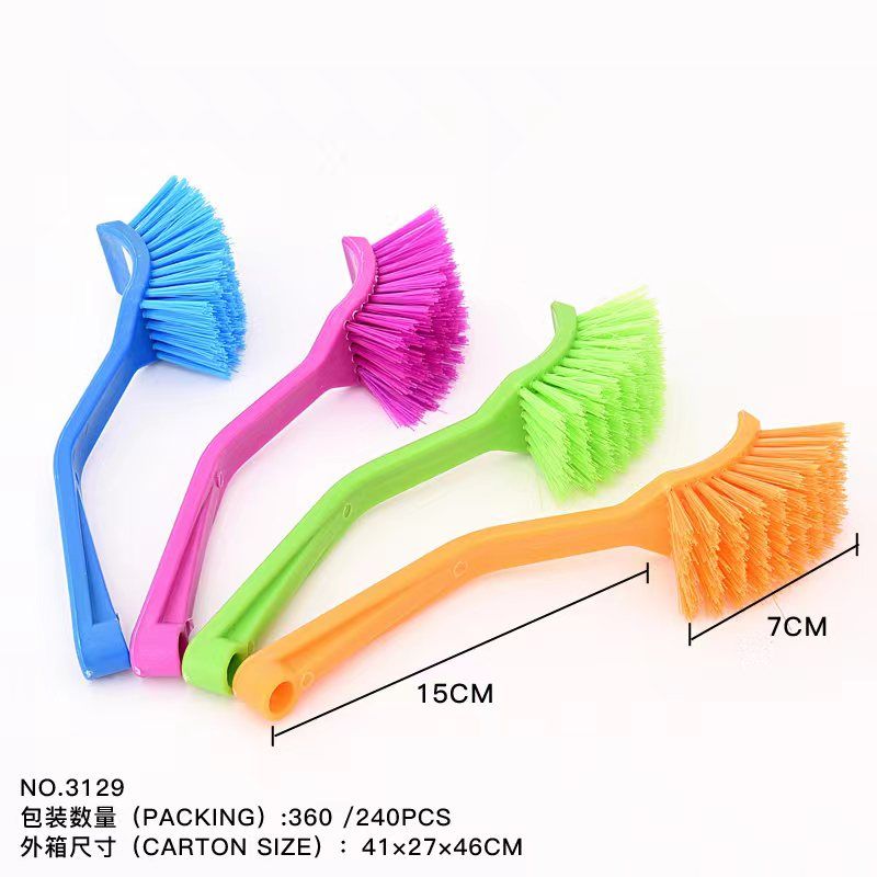 JSJ-5210 plastic cleaning brush, 180 pieces per piece, one piece per opp package, volume 56*45*31cm, 4-color mixed per piece. New and old customers are welcome to send samples Item Picture
