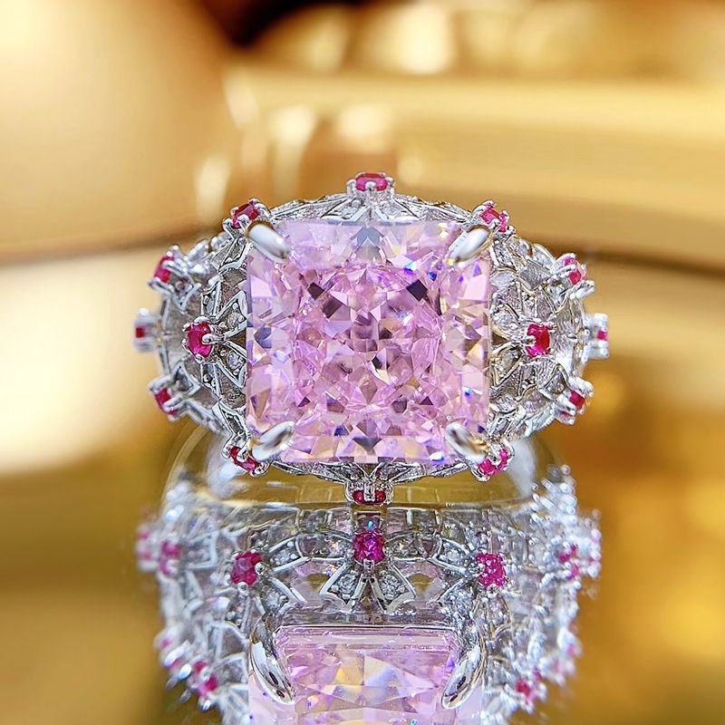 夸张几何流行饰品锆石戒水钻戒指慧珍饰品-7