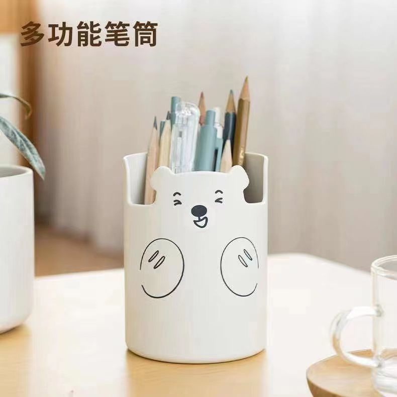 卡通笔筒手机支架厨房用品收纳盒 Application Scenario