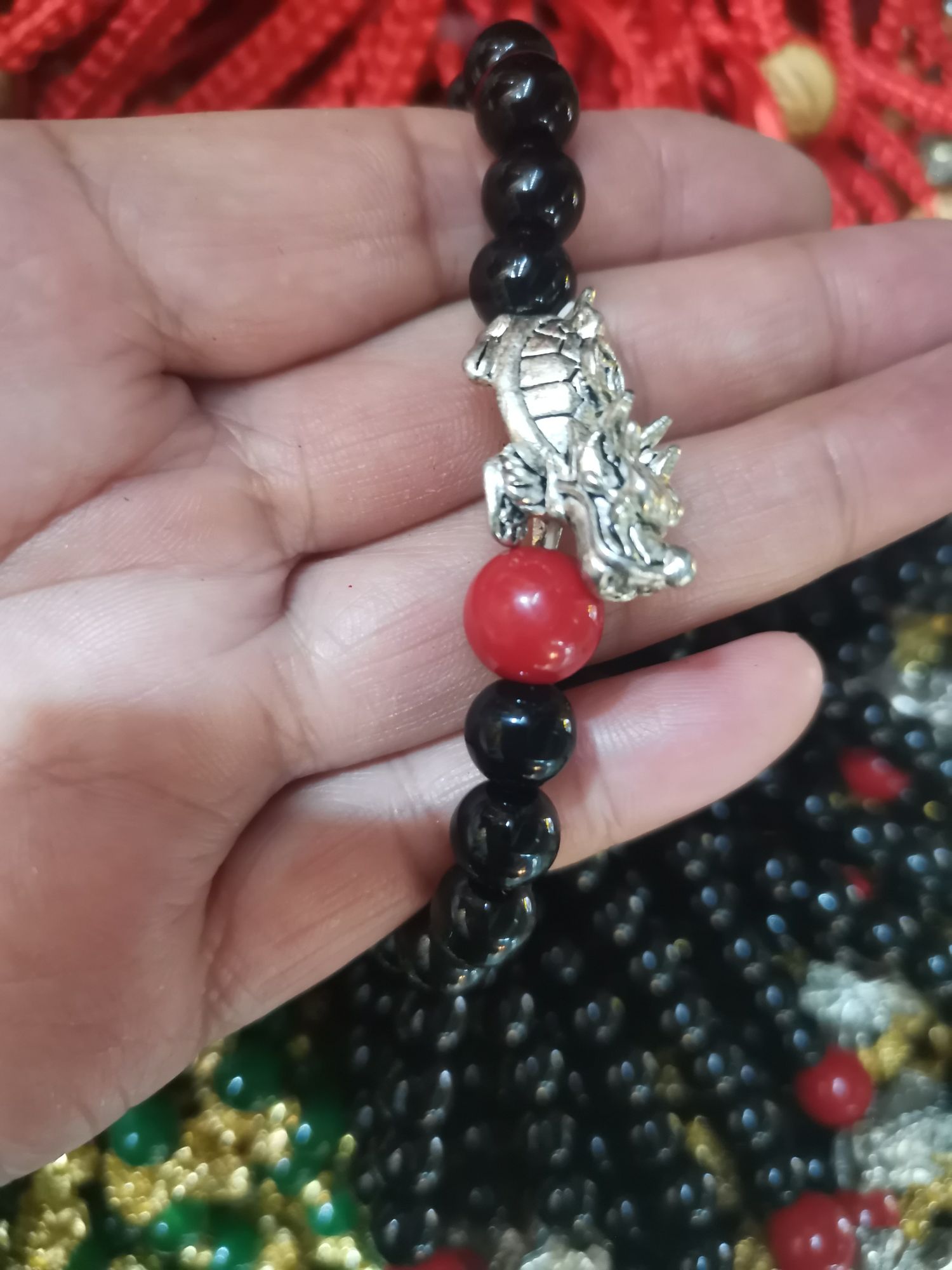 红绳桃核旅游工艺品珠子手串花木梨手串紫檀手串多色1