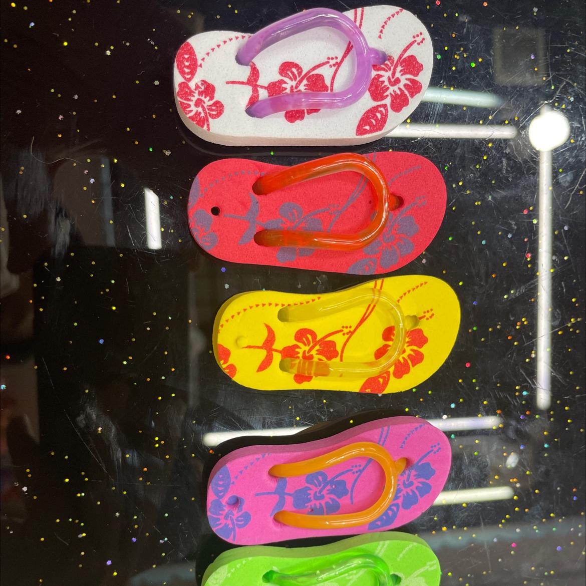 EvA拖鞋，梅花鞋钥匙扣