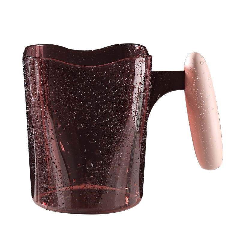 Unbreakable cup creative handle contrasting color transparent cup factory direct sales Instagram popular mouthwash cup Application Scenario