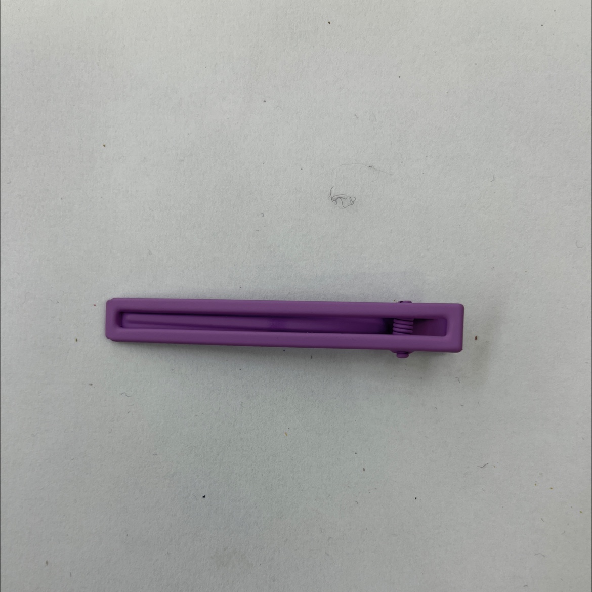 彩色8公分镂空方夹浅紫色