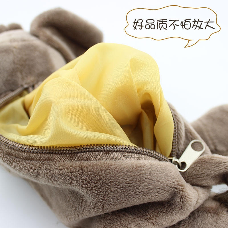 2022 Yellow round pen case, Cartoon 3D lion pen case, Elephant cartoon student pen case factory direct sales detail image 6